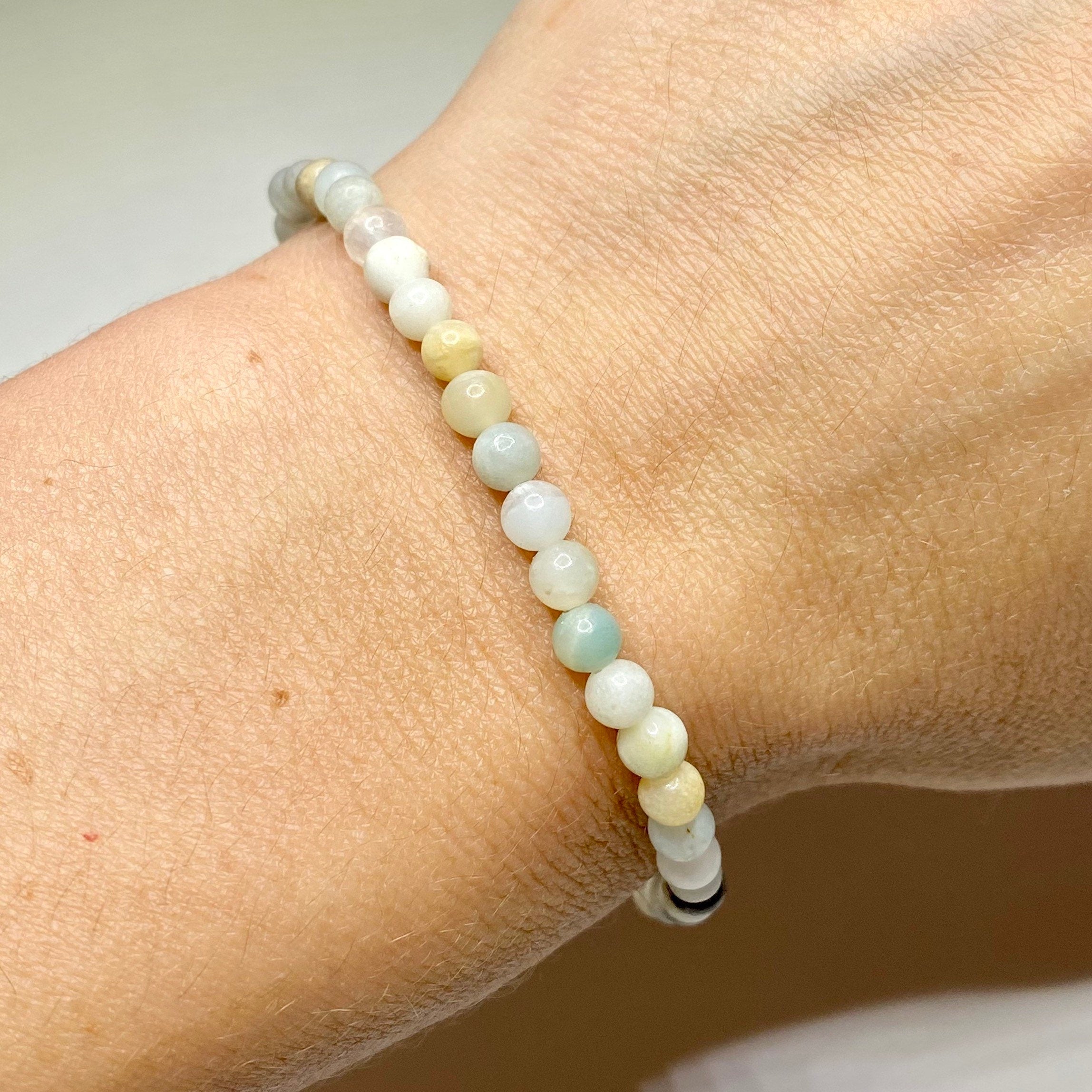 Amazonite Crystal Beaded Bracelet