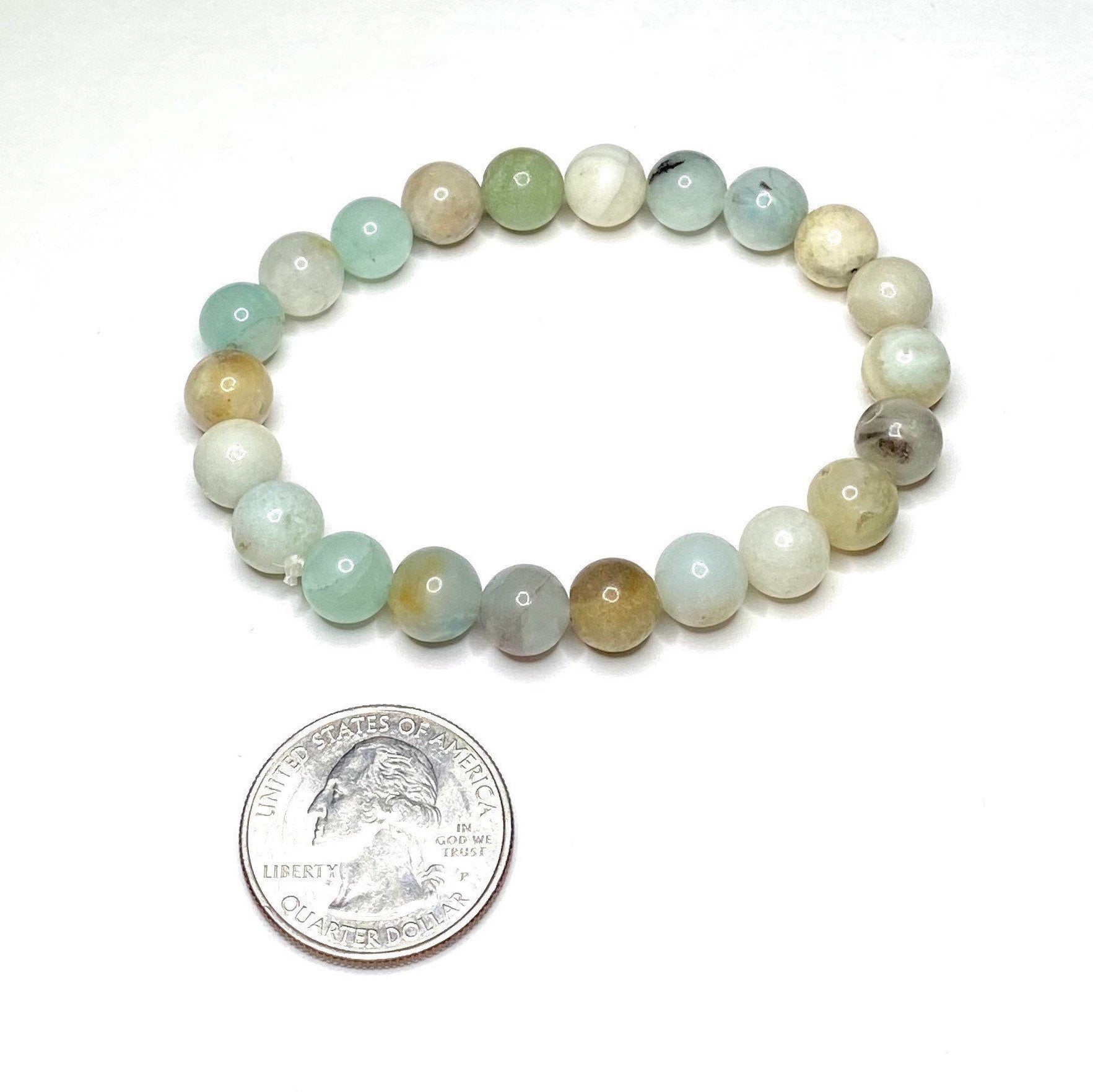 Amazonite Crystal Beaded Bracelet