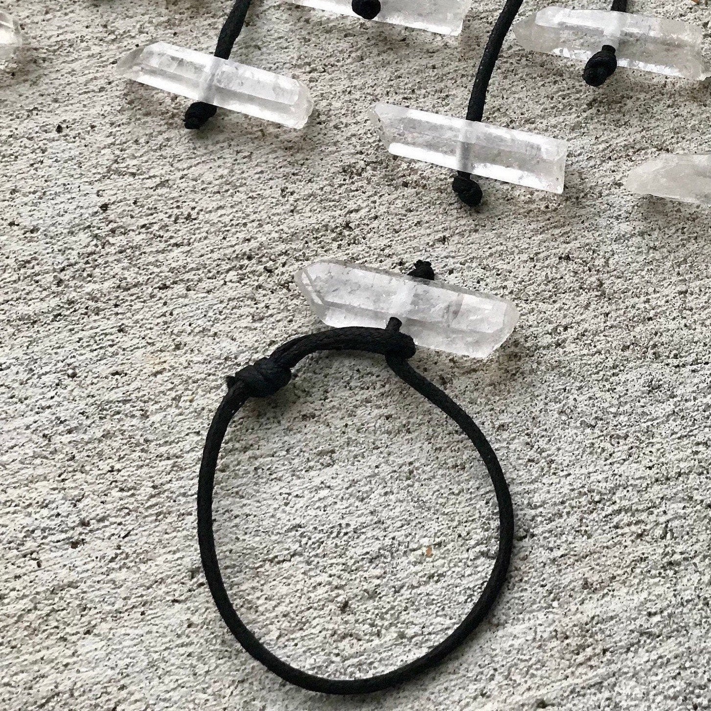 Clear Quartz Point String Bracelet
