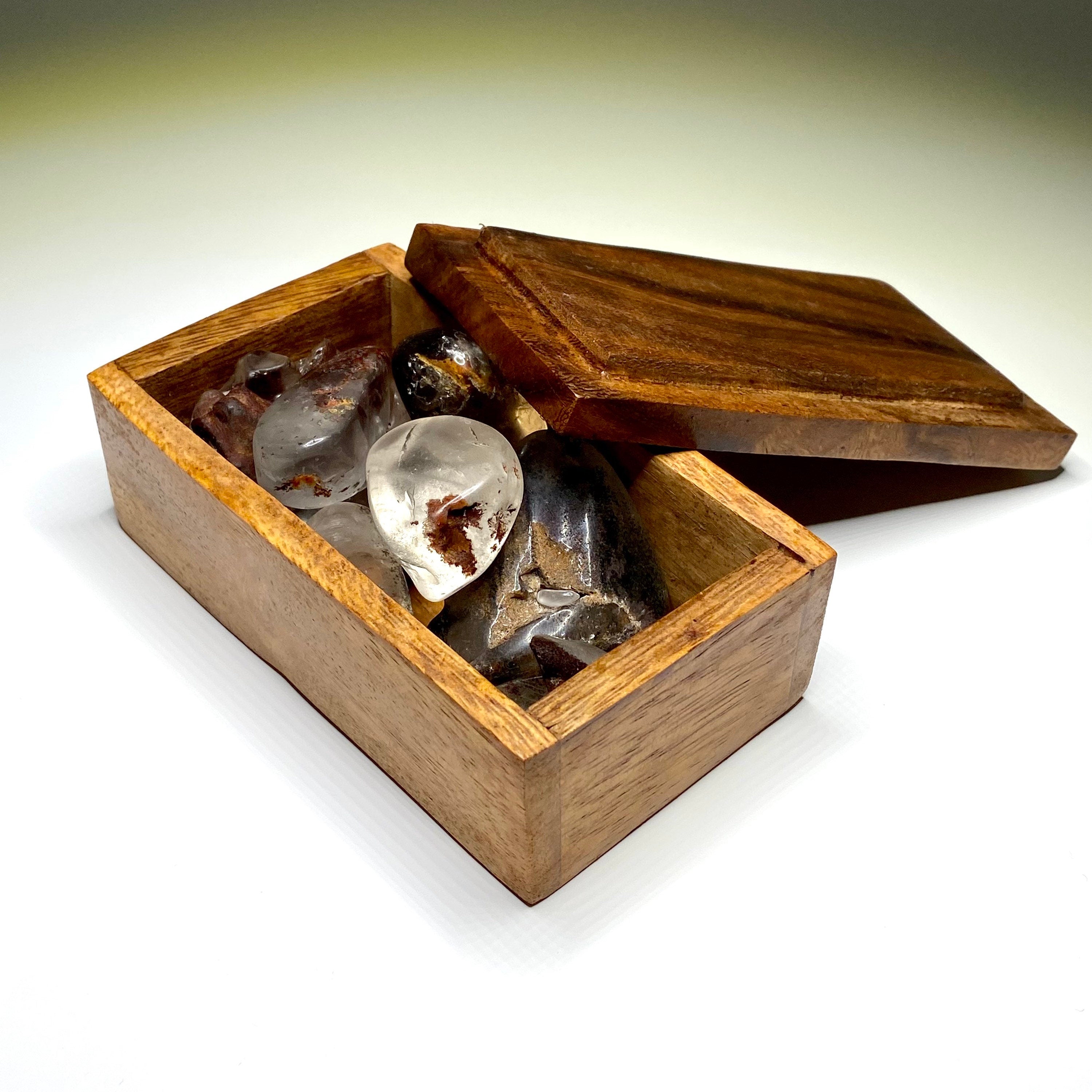 Wooden Keepsake Jewelry Box - Handmade Wood Decor