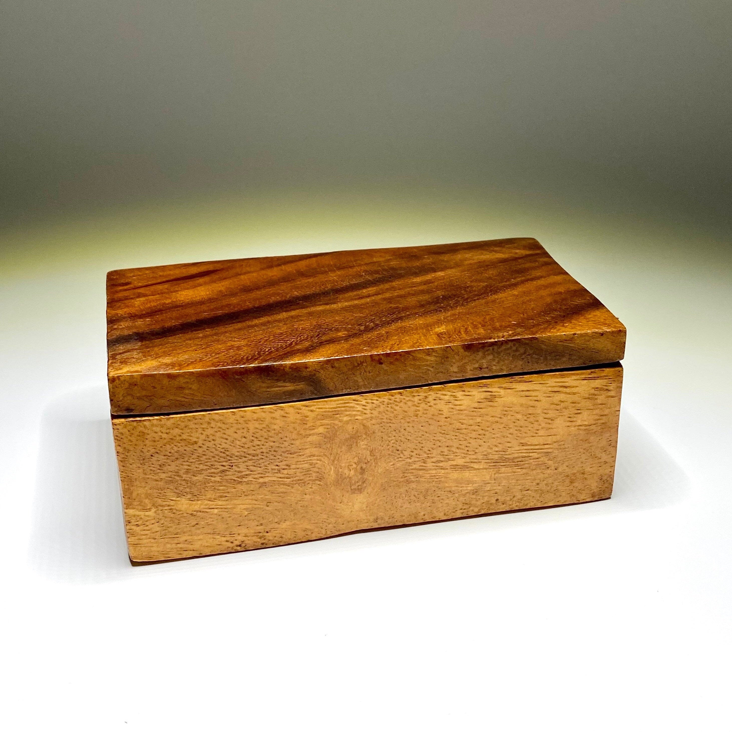 Wooden Keepsake Jewelry Box - Handmade Wood Decor
