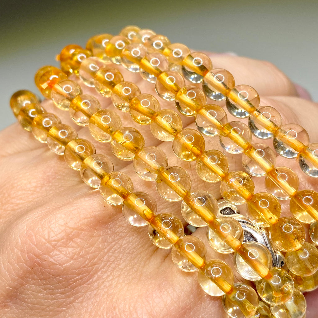 Citrine Crystal Bracelet: Handmade Gemstone Beaded Bracelet