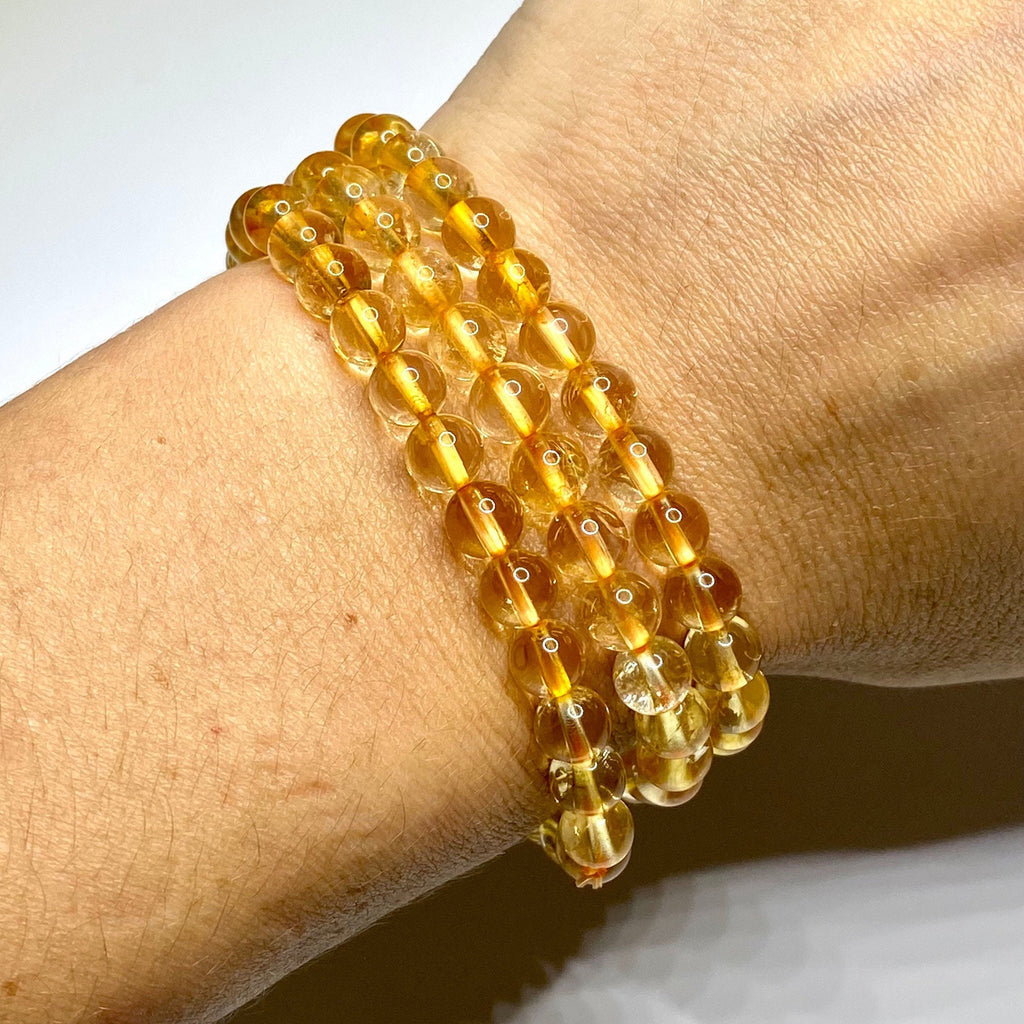 Citrine Crystal Bracelet: Handmade Gemstone Beaded Bracelet