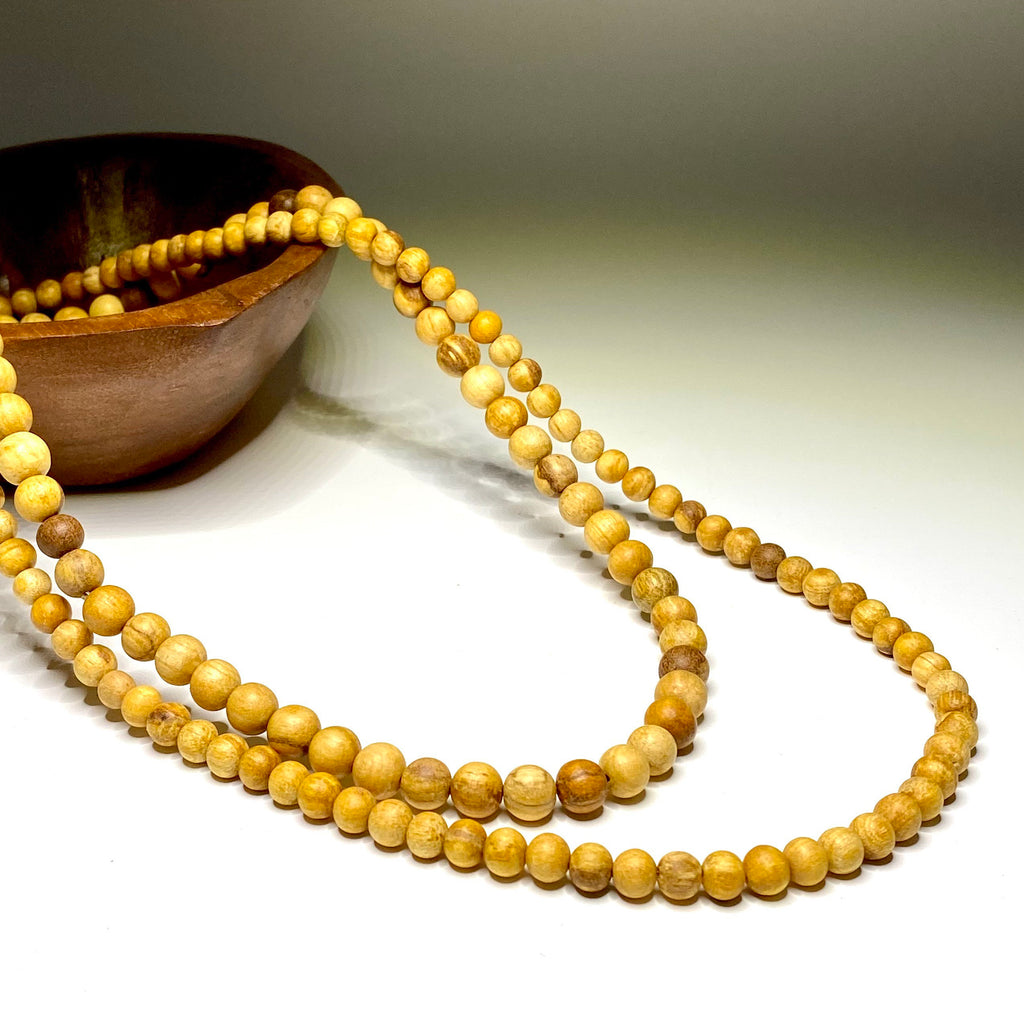 Palo Santo Beaded Necklace