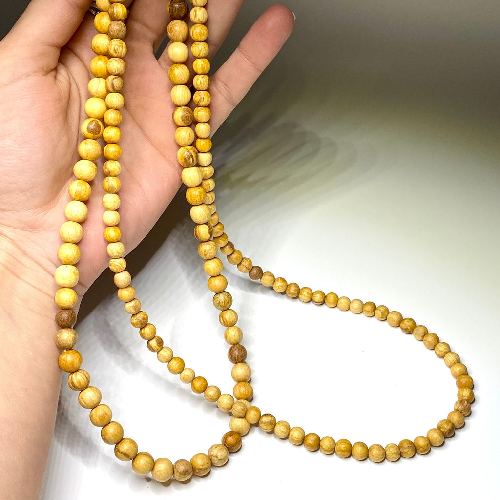Palo Santo Beaded Necklace