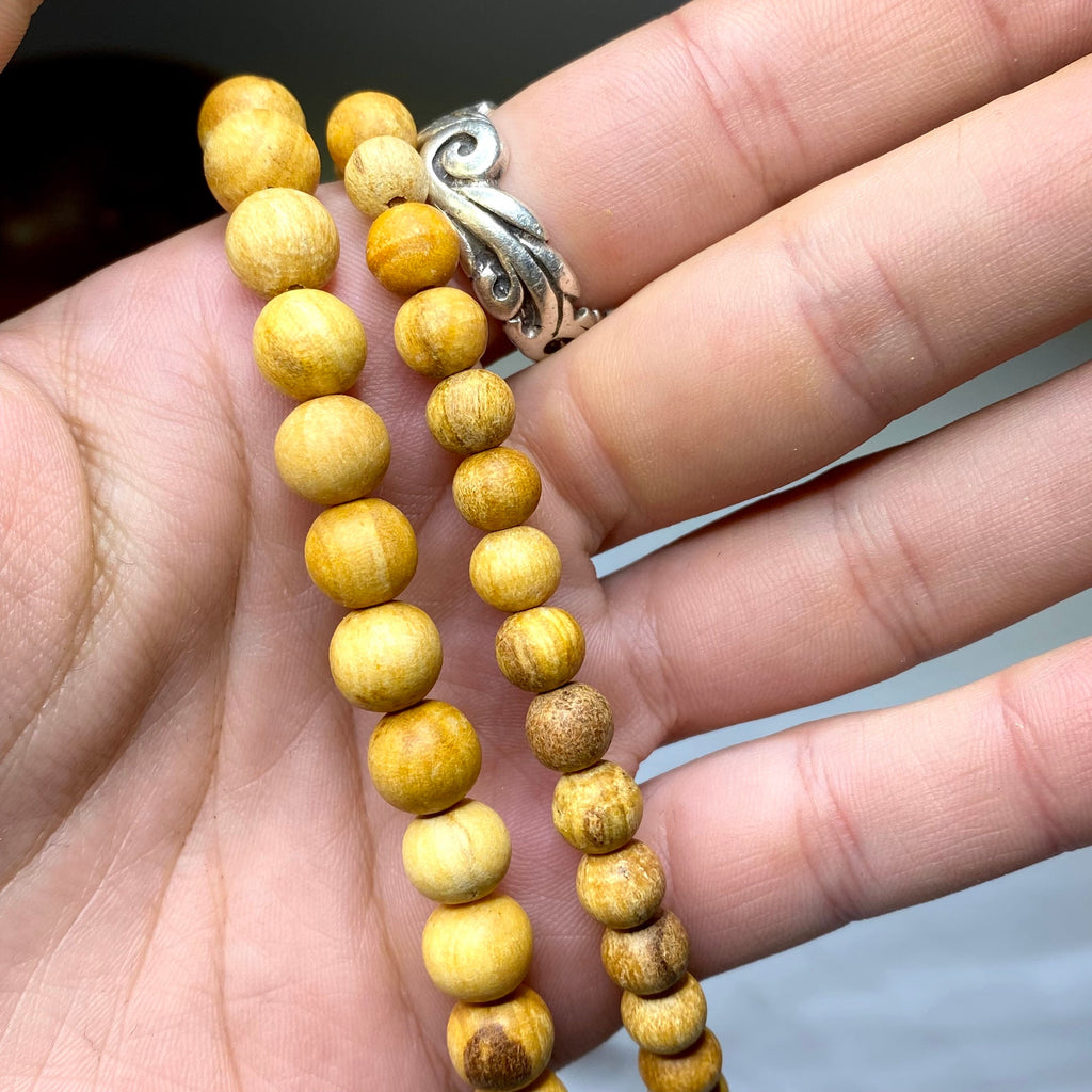 Palo Santo Beaded Necklace