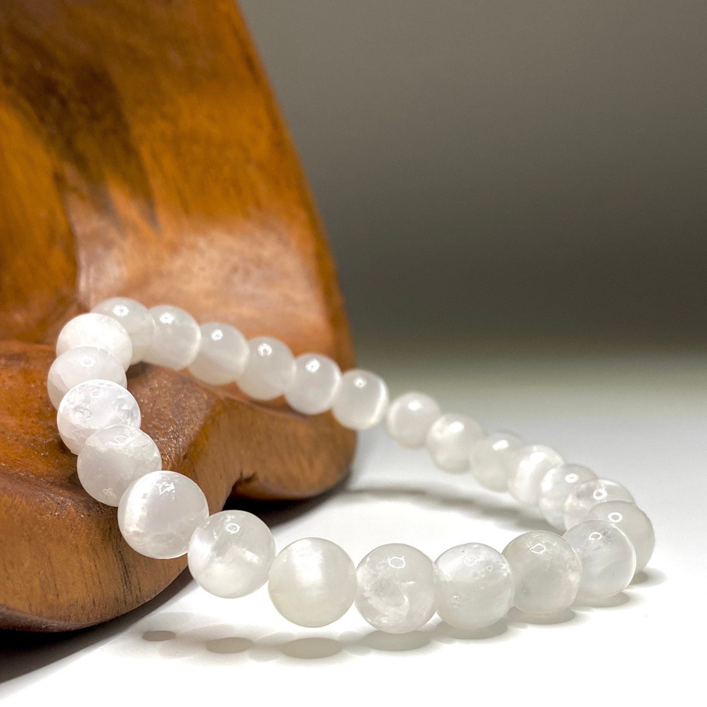 Handmade Selenite Crystal Bracelet