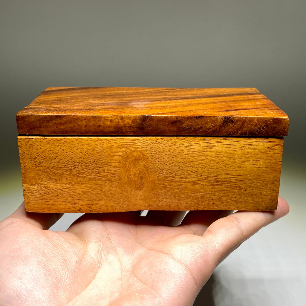 Wooden Keepsake Jewelry Box - Handmade Wood Decor