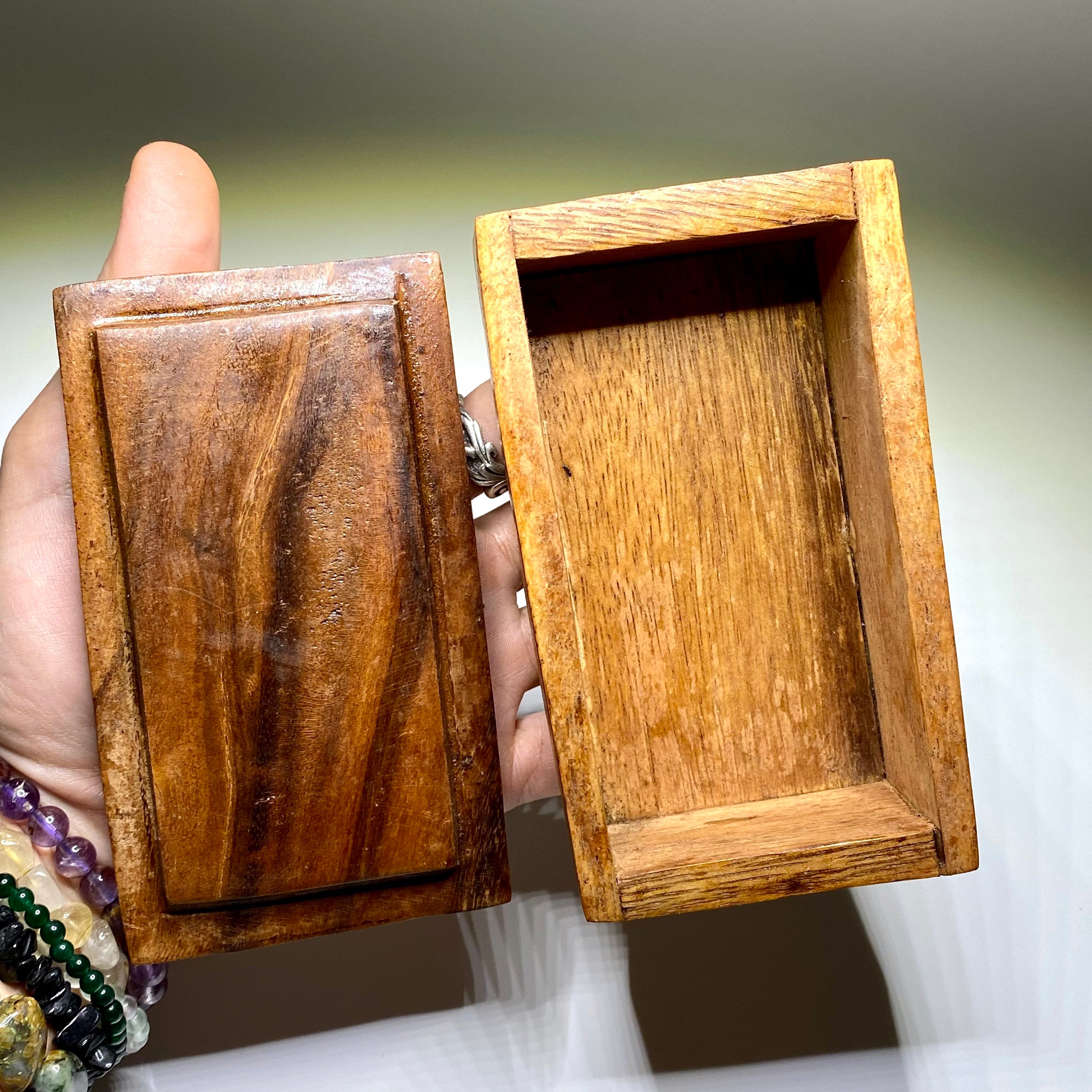 Wooden Keepsake Jewelry Box - Handmade Wood Decor