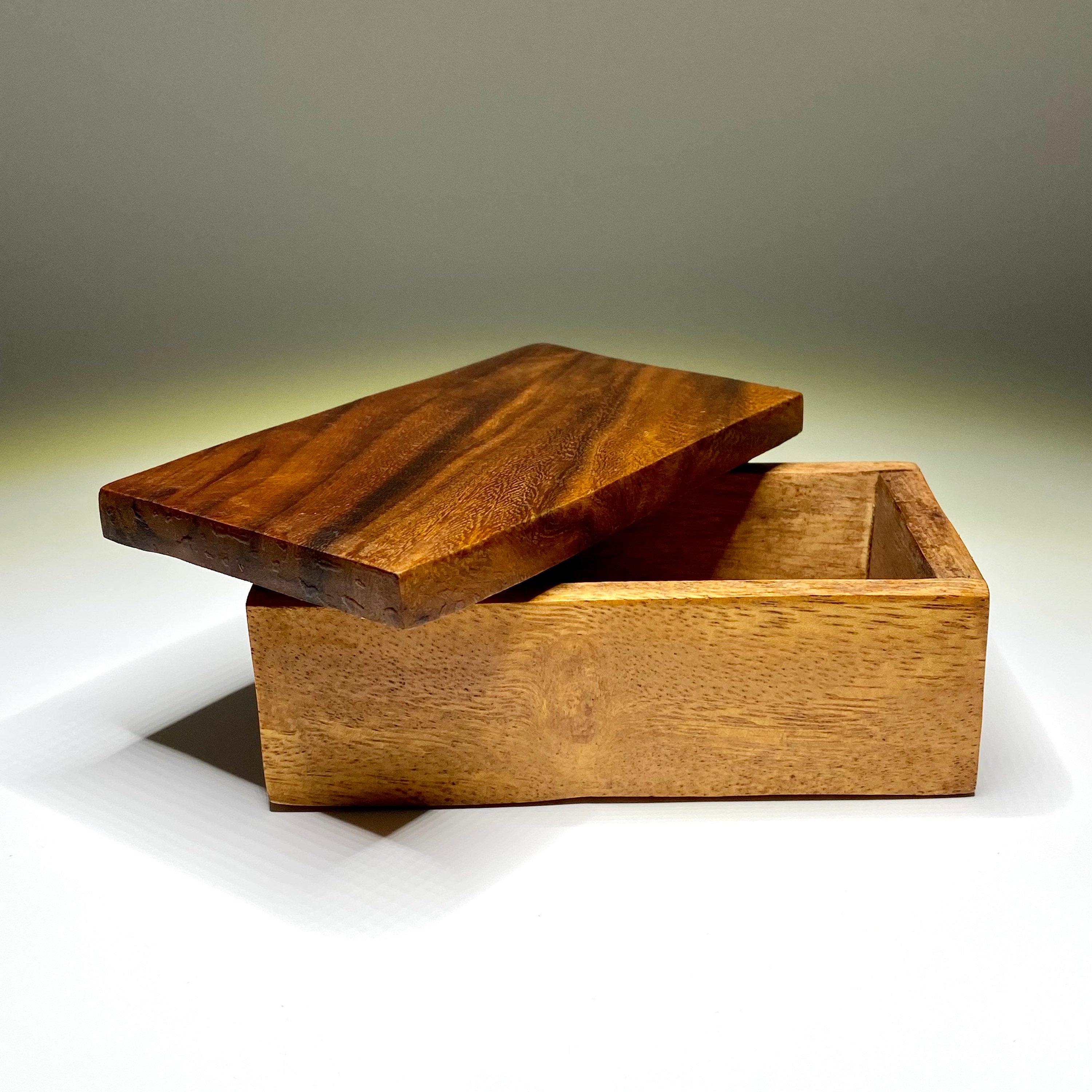 Wooden Keepsake Jewelry Box - Handmade Wood Decor