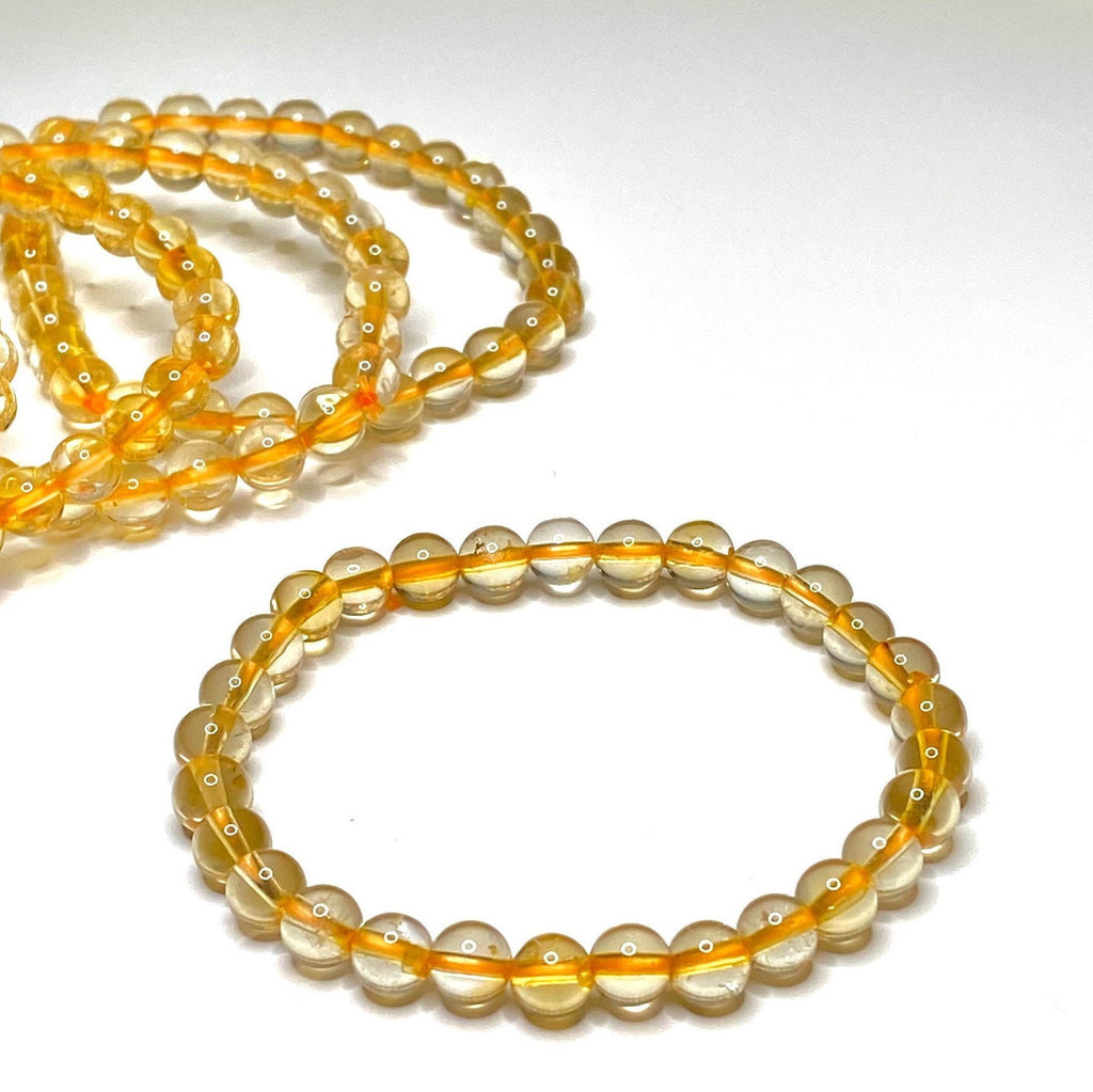 Citrine Crystal Bracelet: Handmade Gemstone Beaded Bracelet