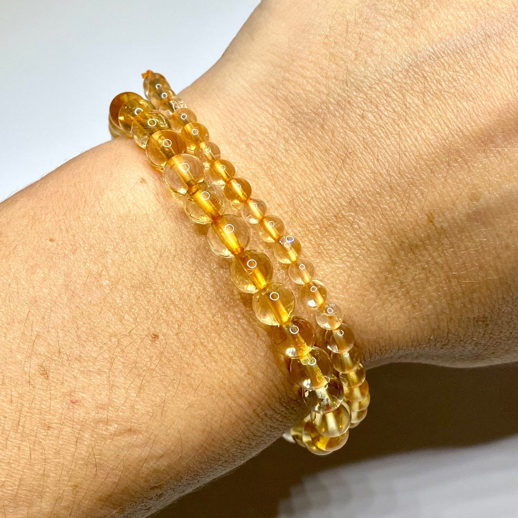 Citrine Crystal Bracelet: Handmade Gemstone Beaded Bracelet