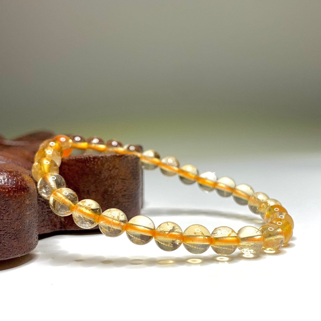Citrine Crystal Bracelet: Handmade Gemstone Beaded Bracelet
