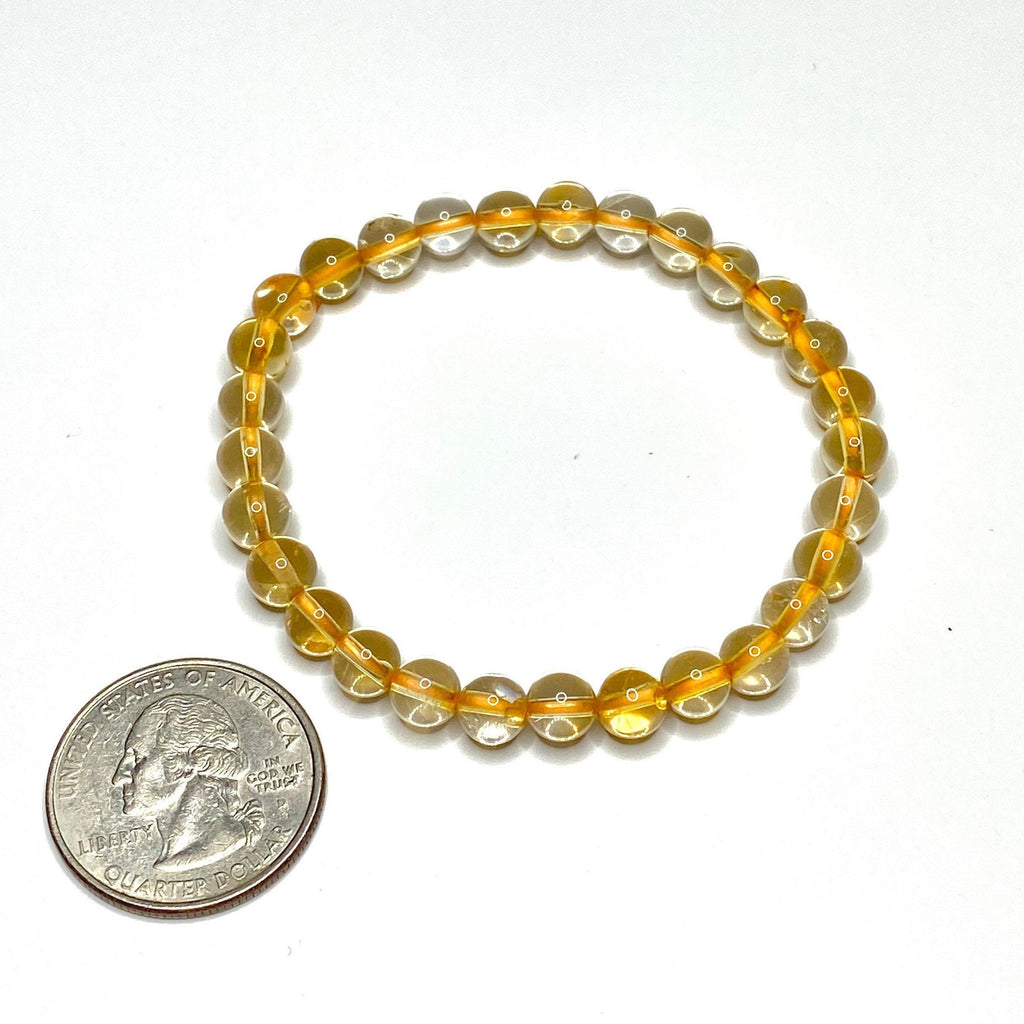 Citrine Crystal Bracelet: Handmade Gemstone Beaded Bracelet