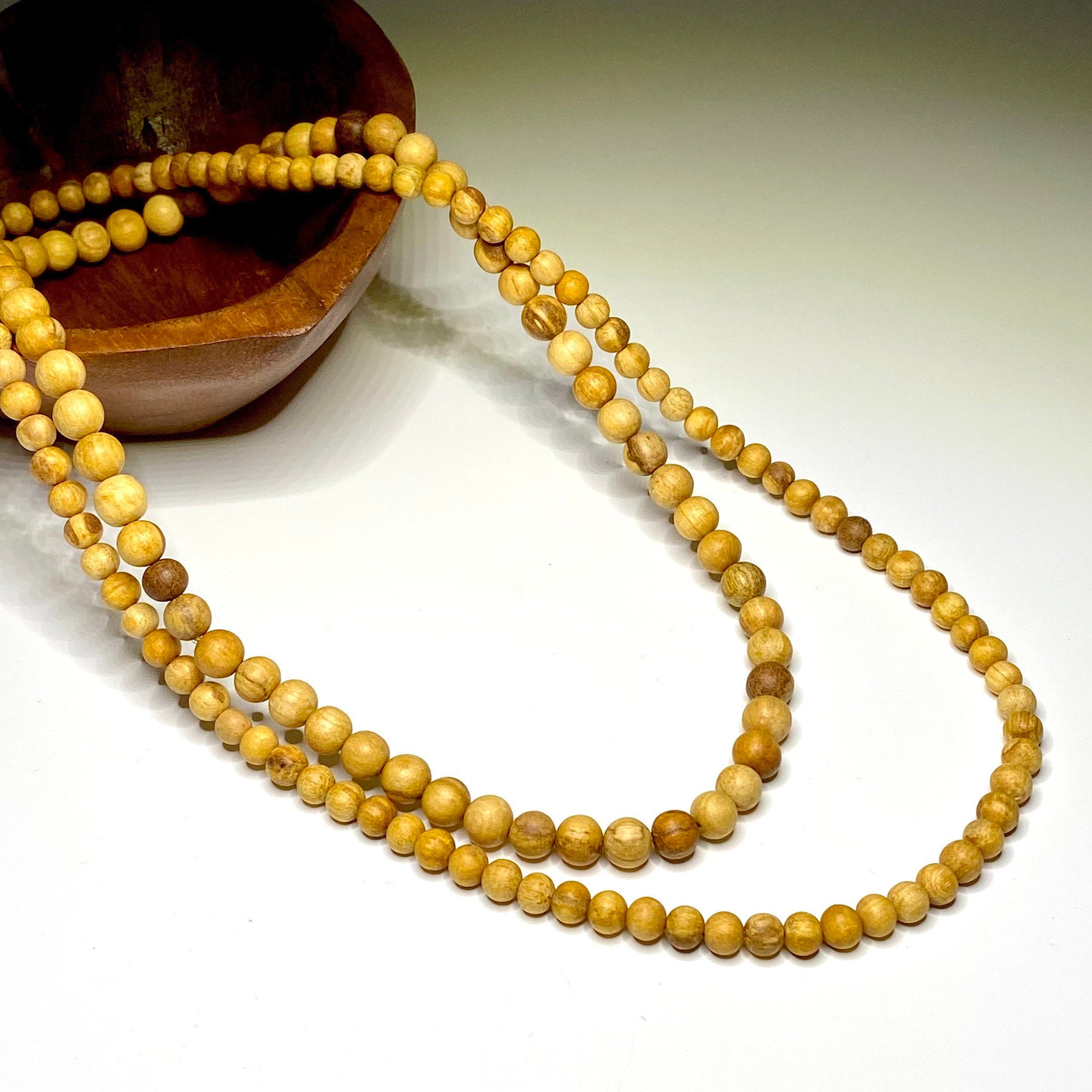 Palo Santo Beaded Necklace