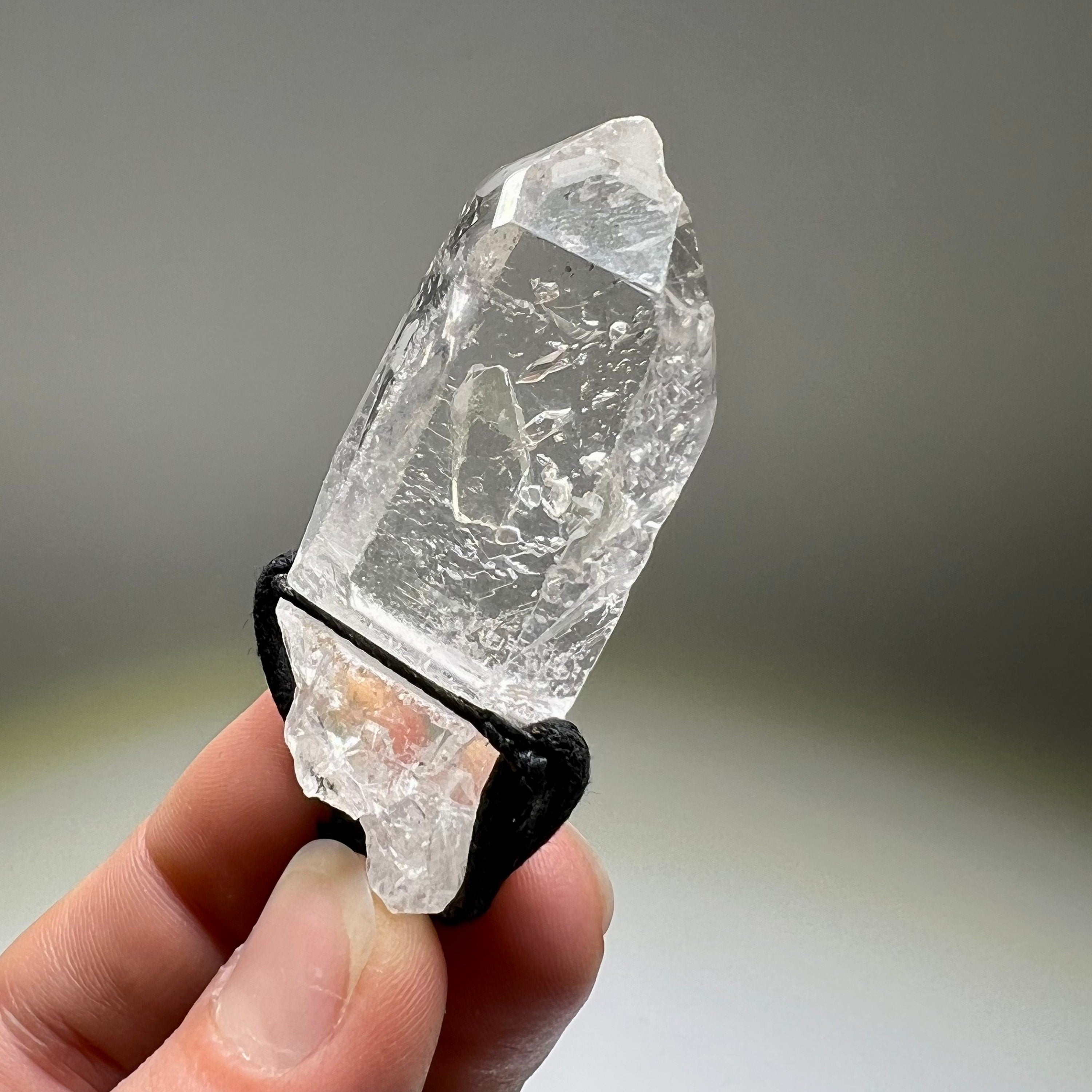 Clear Quartz Crystal Cord Necklace