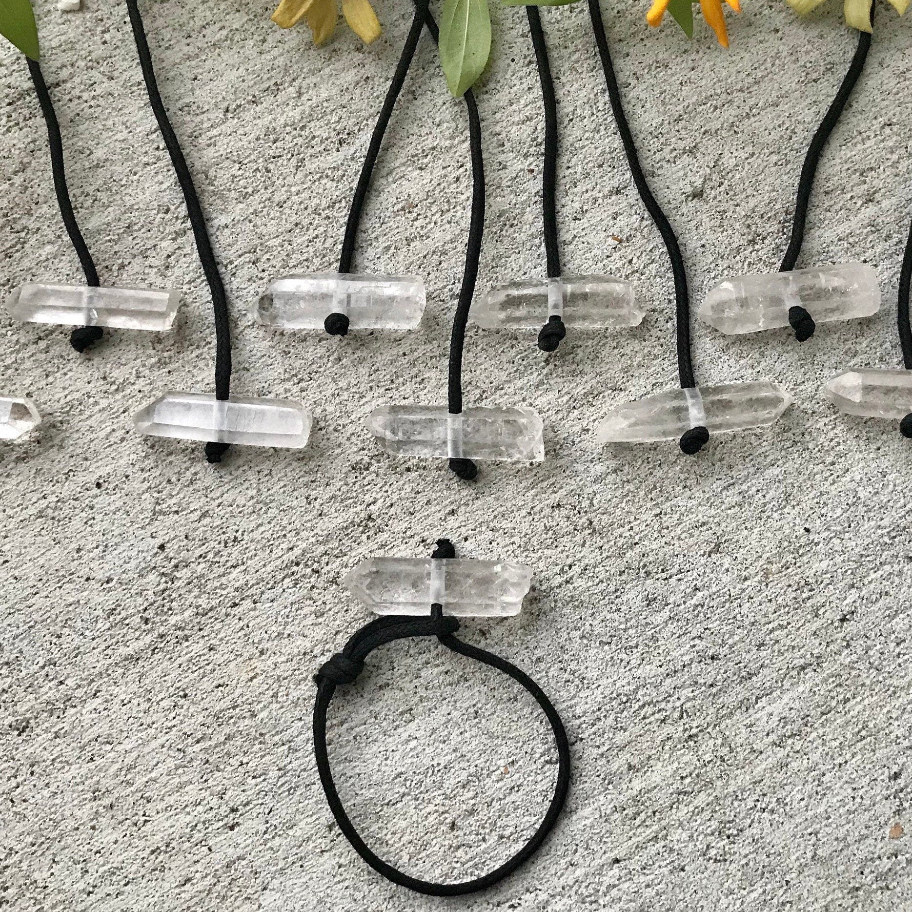 Clear Quartz Point String Bracelet