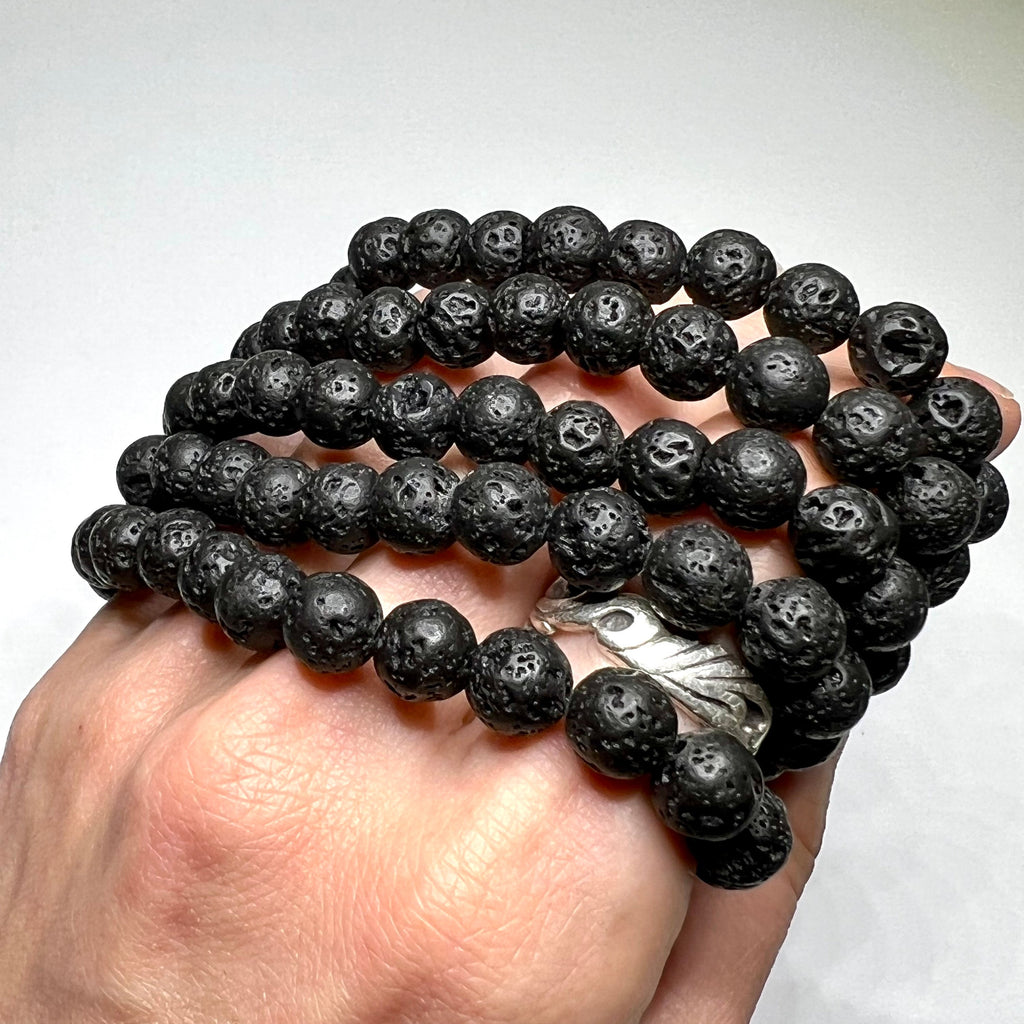 Lava Rock Beaded Bracelet