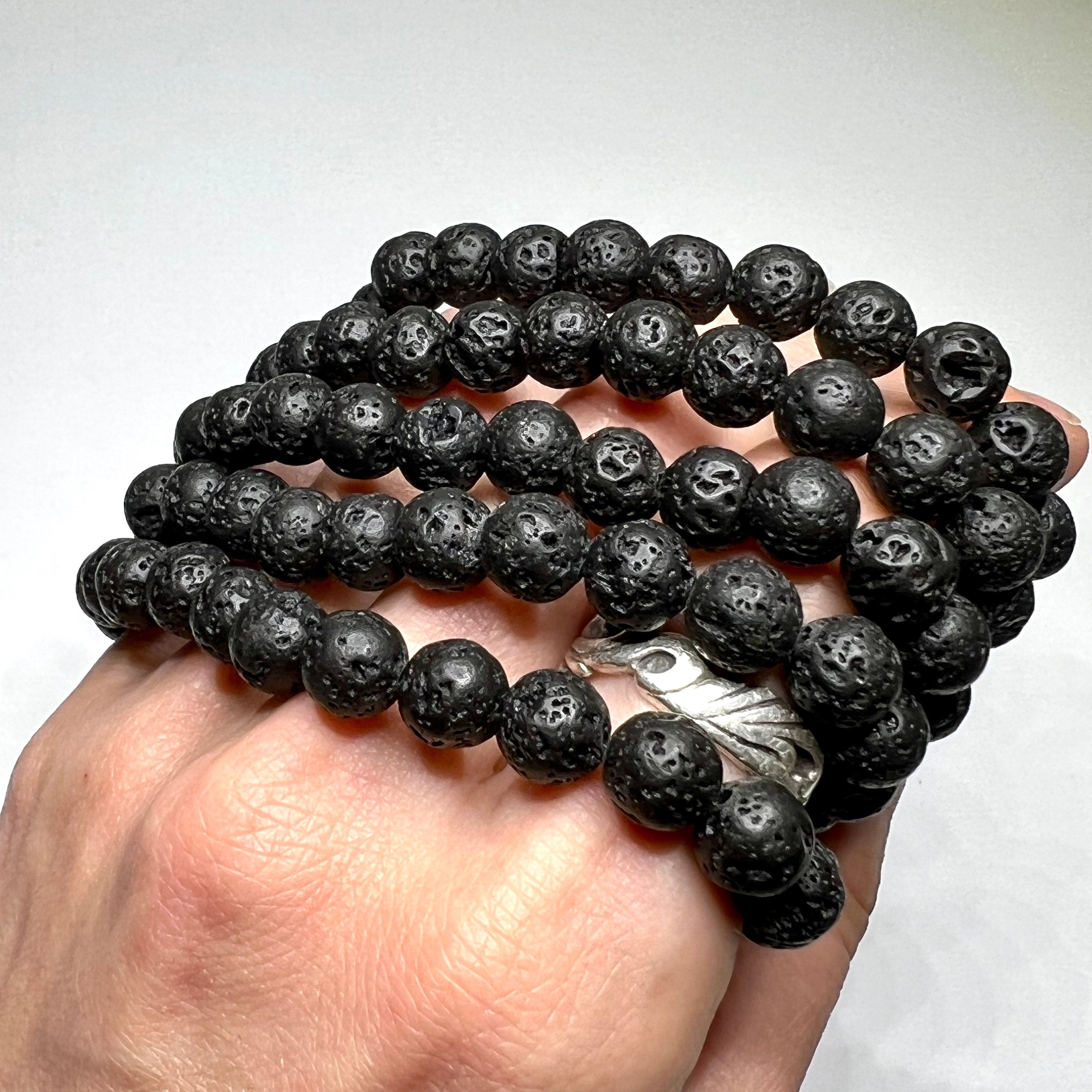 Lava Rock Beaded Bracelet