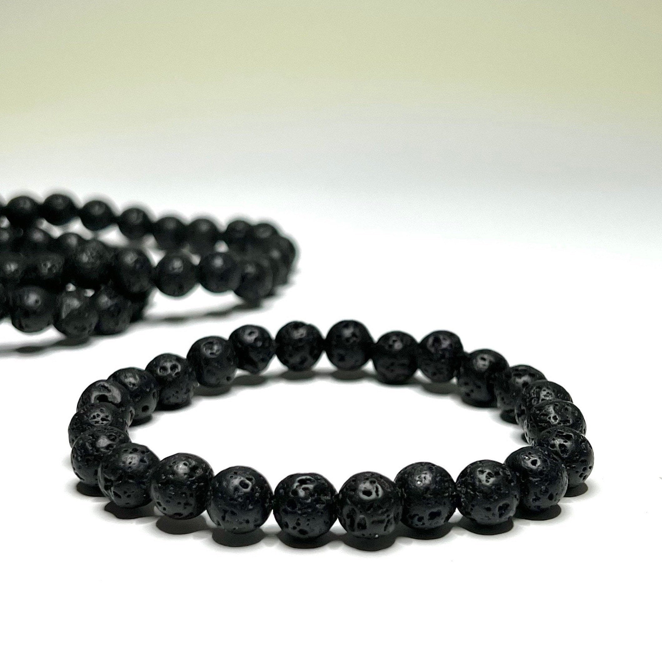 Lava Rock Beaded Bracelet