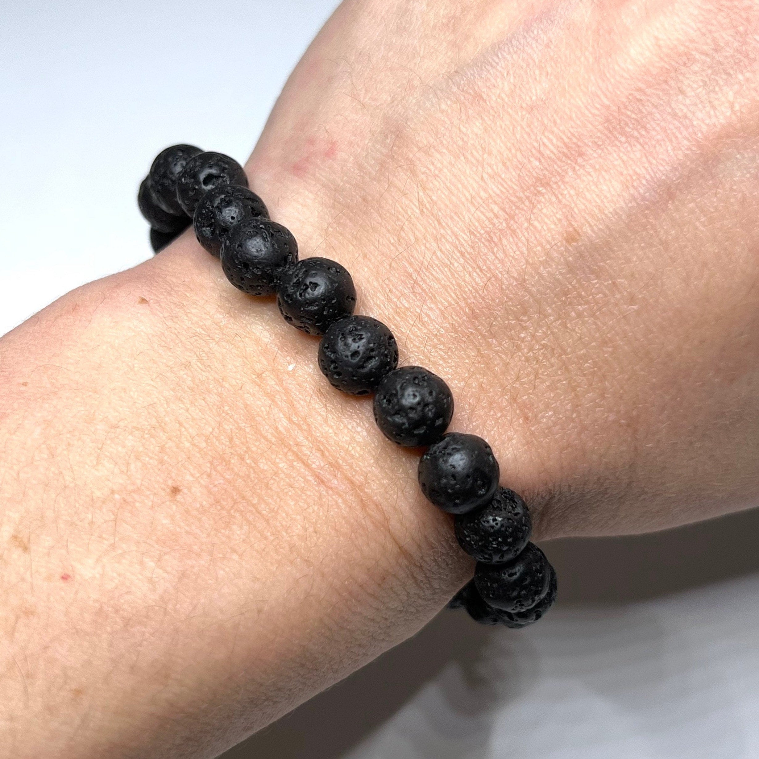 Lava Rock Beaded Bracelet