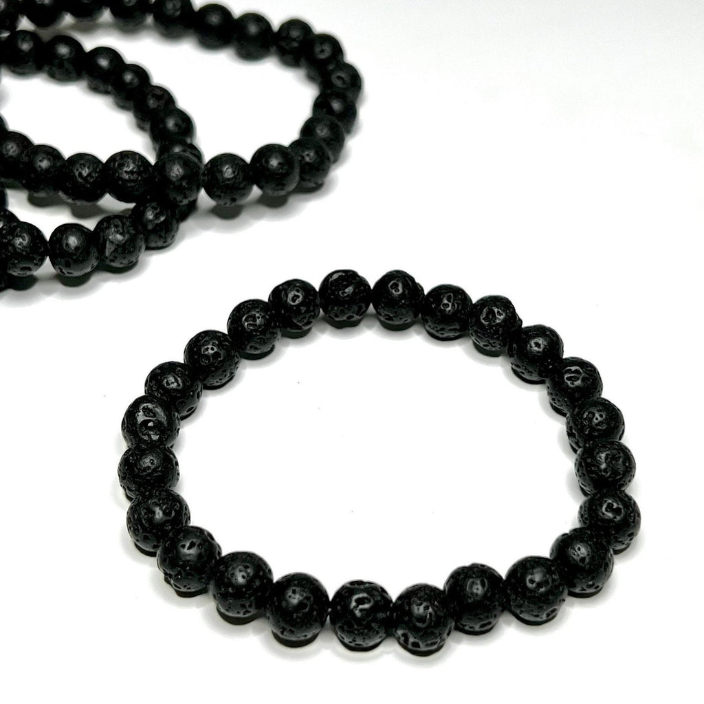 Lava Rock Beaded Bracelet