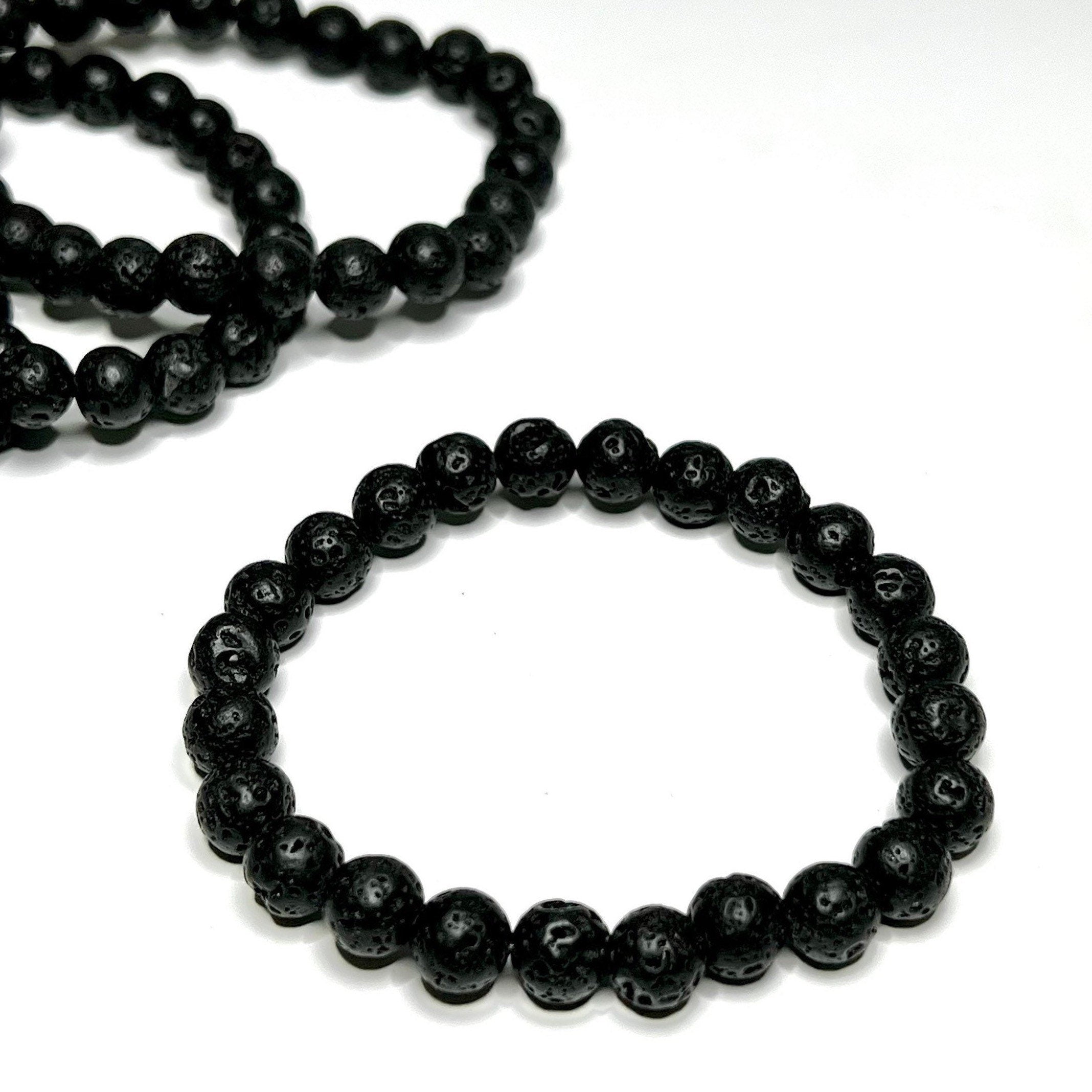 Lava Rock Beaded Bracelet