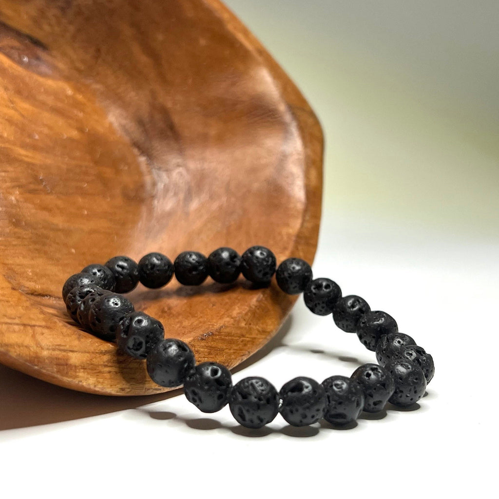 Lava Rock Beaded Bracelet