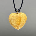 Palo Santo Cord Necklace, Heart Shaped Wooden Pendant
