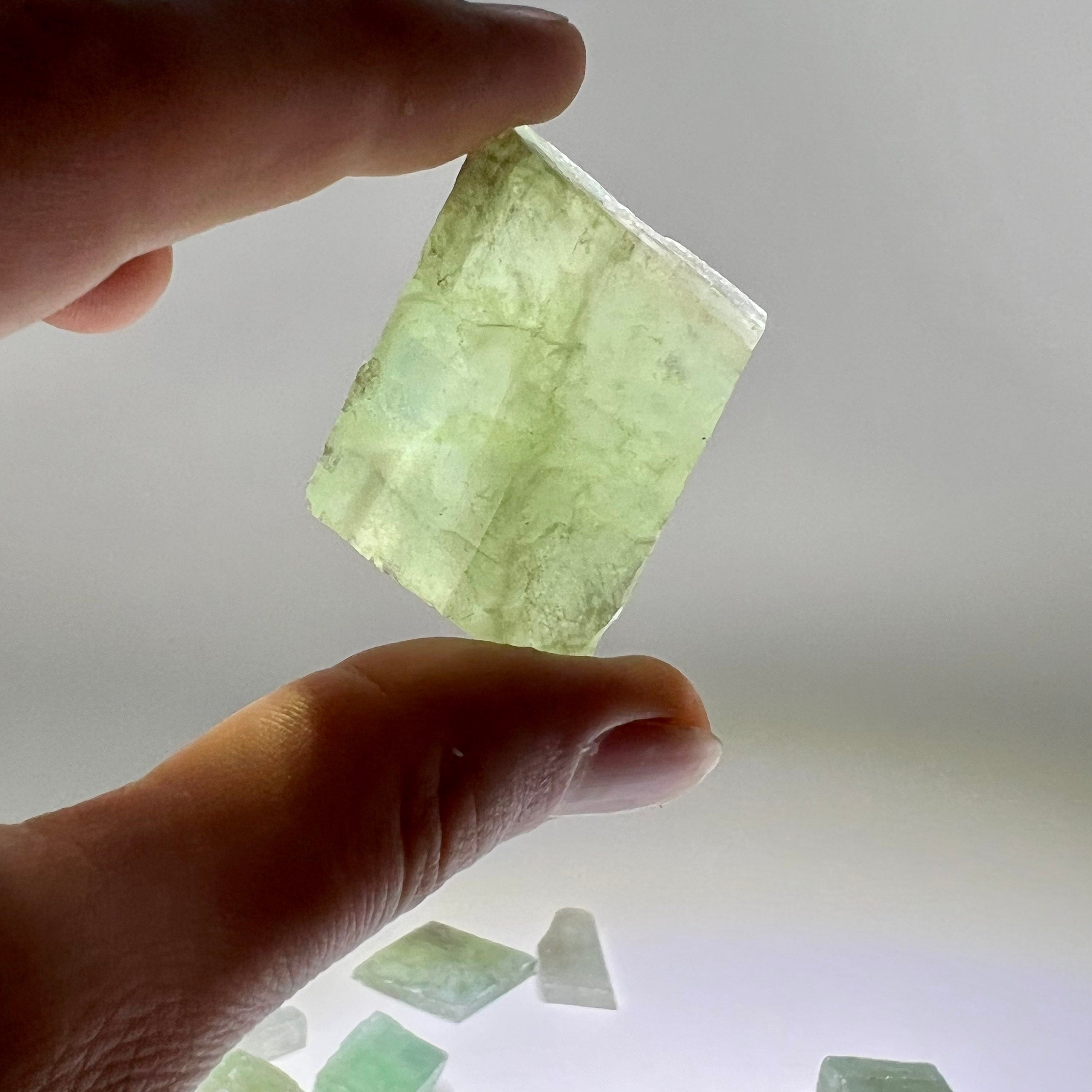 Green Calcite Crystal from Mexico