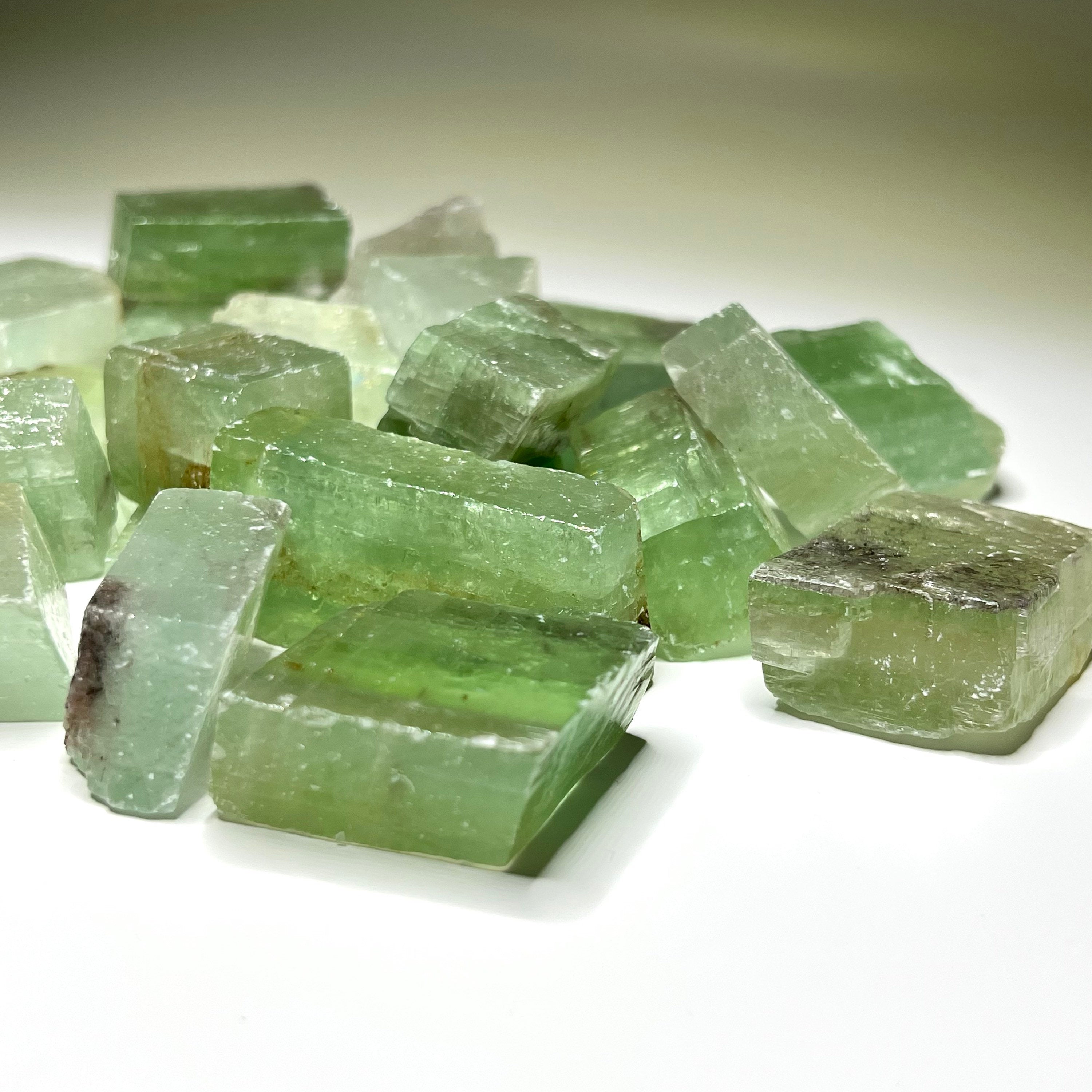 Green Calcite Crystal from Mexico