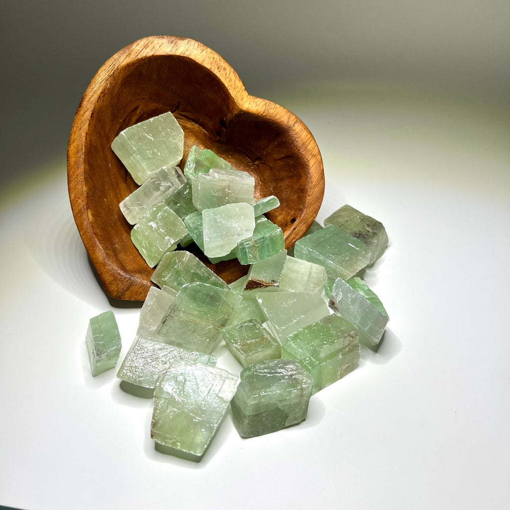 Green Calcite Crystal from Mexico