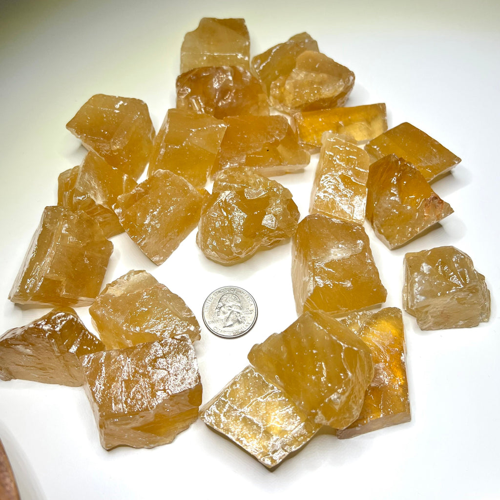 Honey Calcite from Mexico