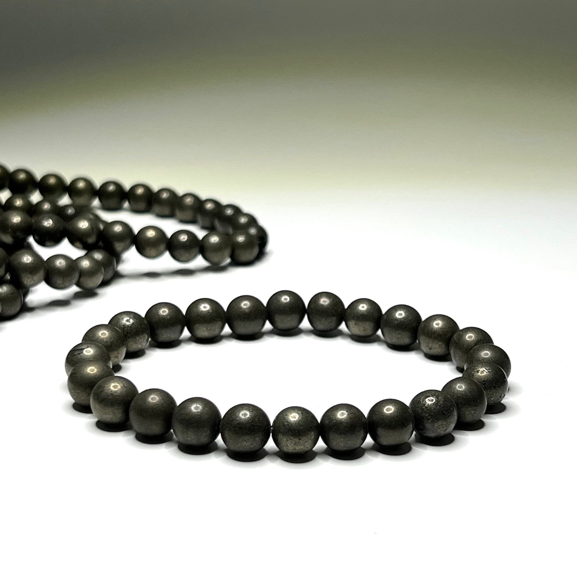 Pyrite Crystal Beaded Bracelet: Abundance & Vitality