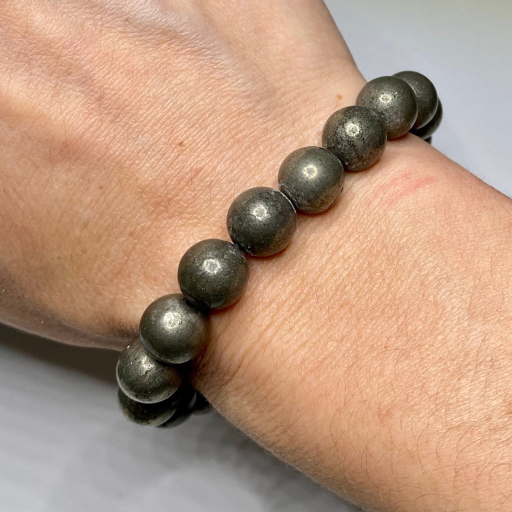 Pyrite Crystal Beaded Bracelet: Abundance & Vitality