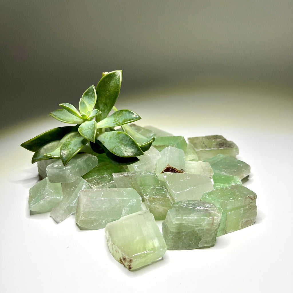 Green Calcite Crystal from Mexico