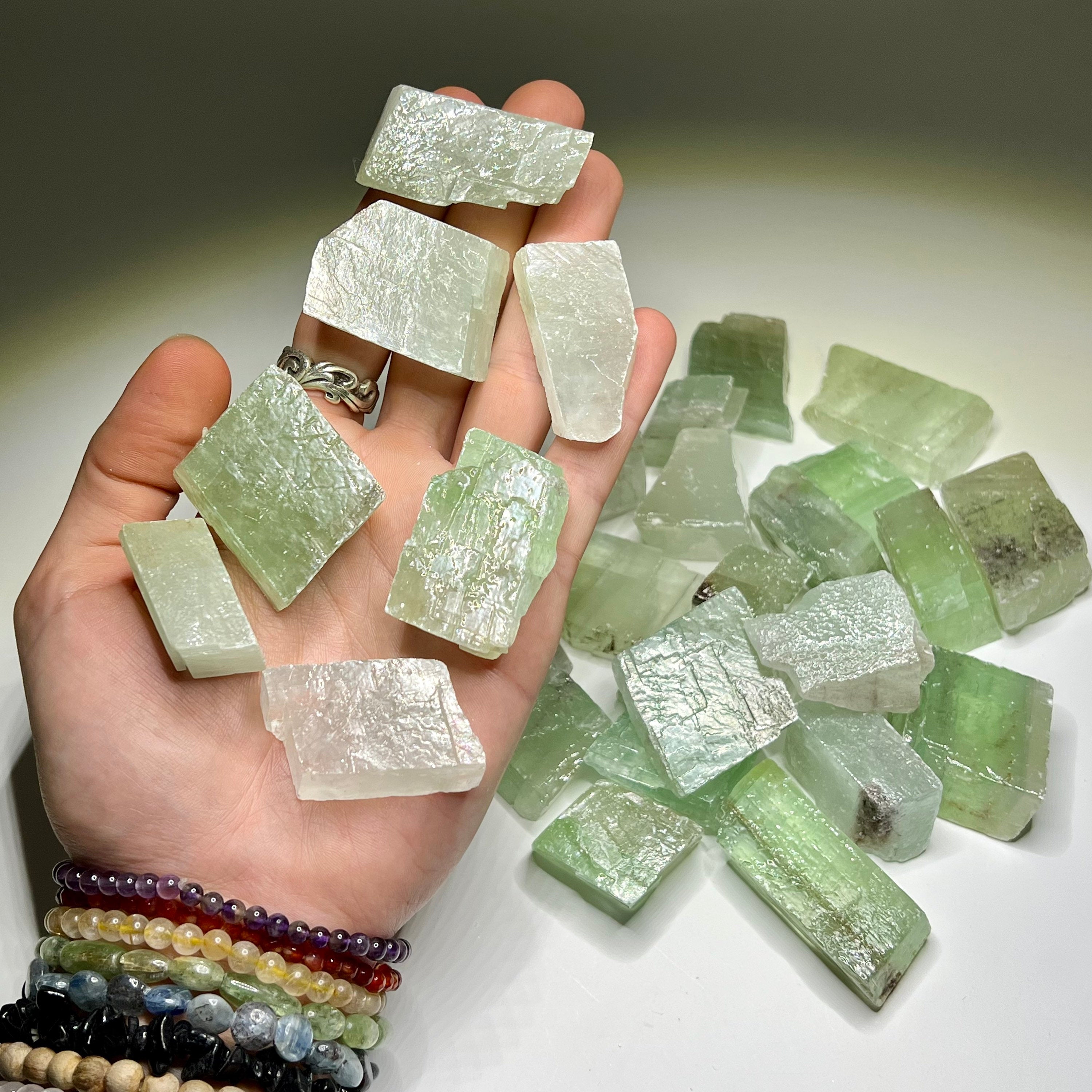 Green Calcite Crystal from Mexico