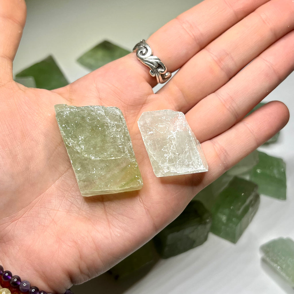 Green Calcite Crystal from Mexico
