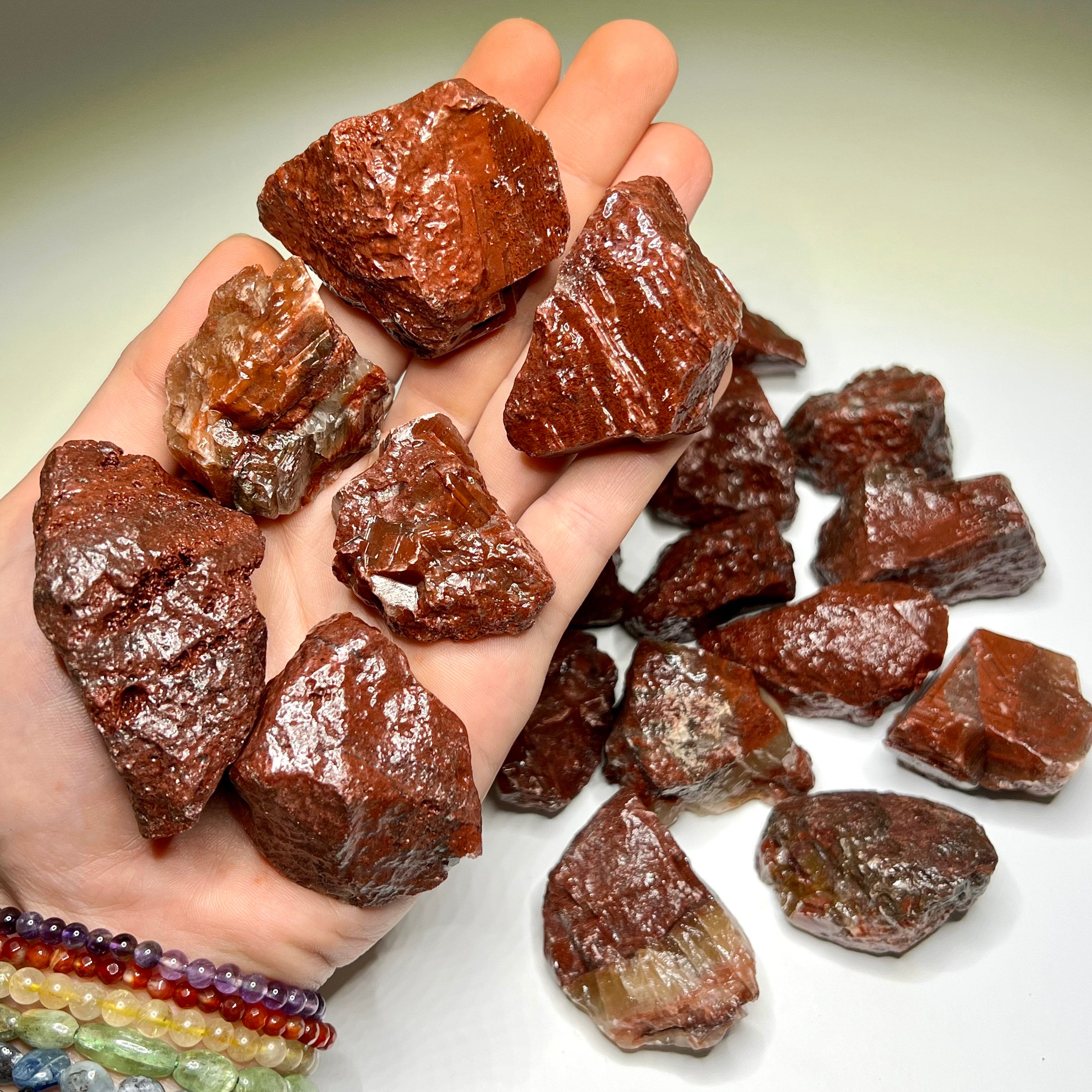 Mahogany Calcite Crystal from Mexico