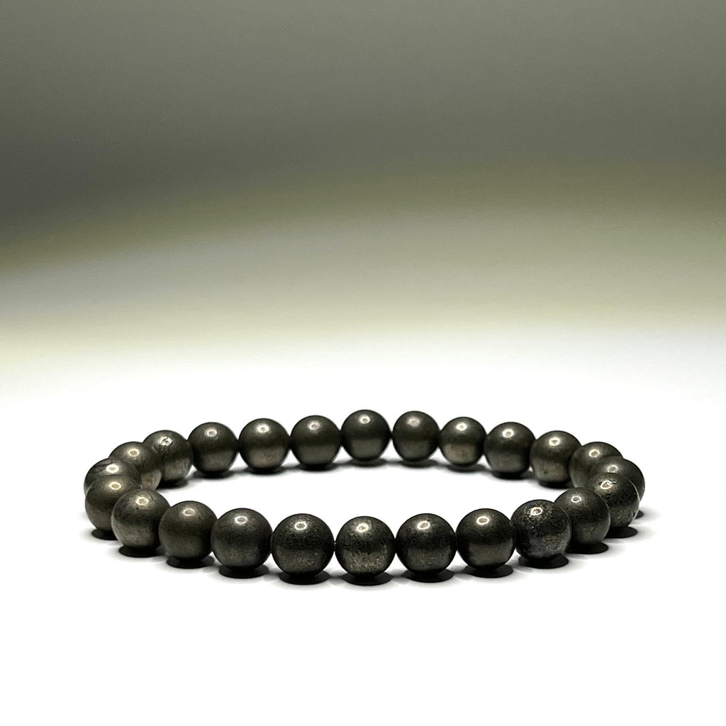Pyrite Crystal Beaded Bracelet: Abundance & Vitality