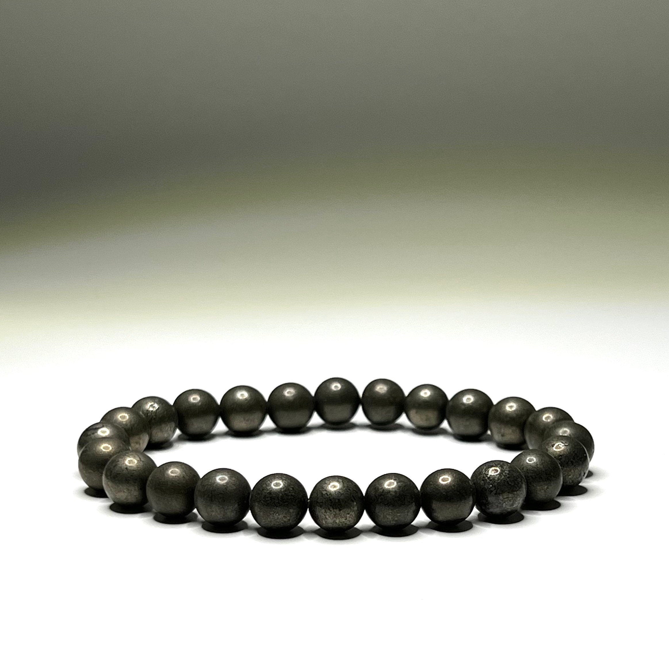Pyrite Crystal Beaded Bracelet: Abundance & Vitality