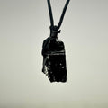 Black Obsidian Crystal Cord Necklace: Protection Stone