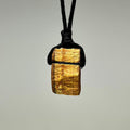 Tiger's Eye Pendant Necklace - Handmade Gemstone Cord Necklace