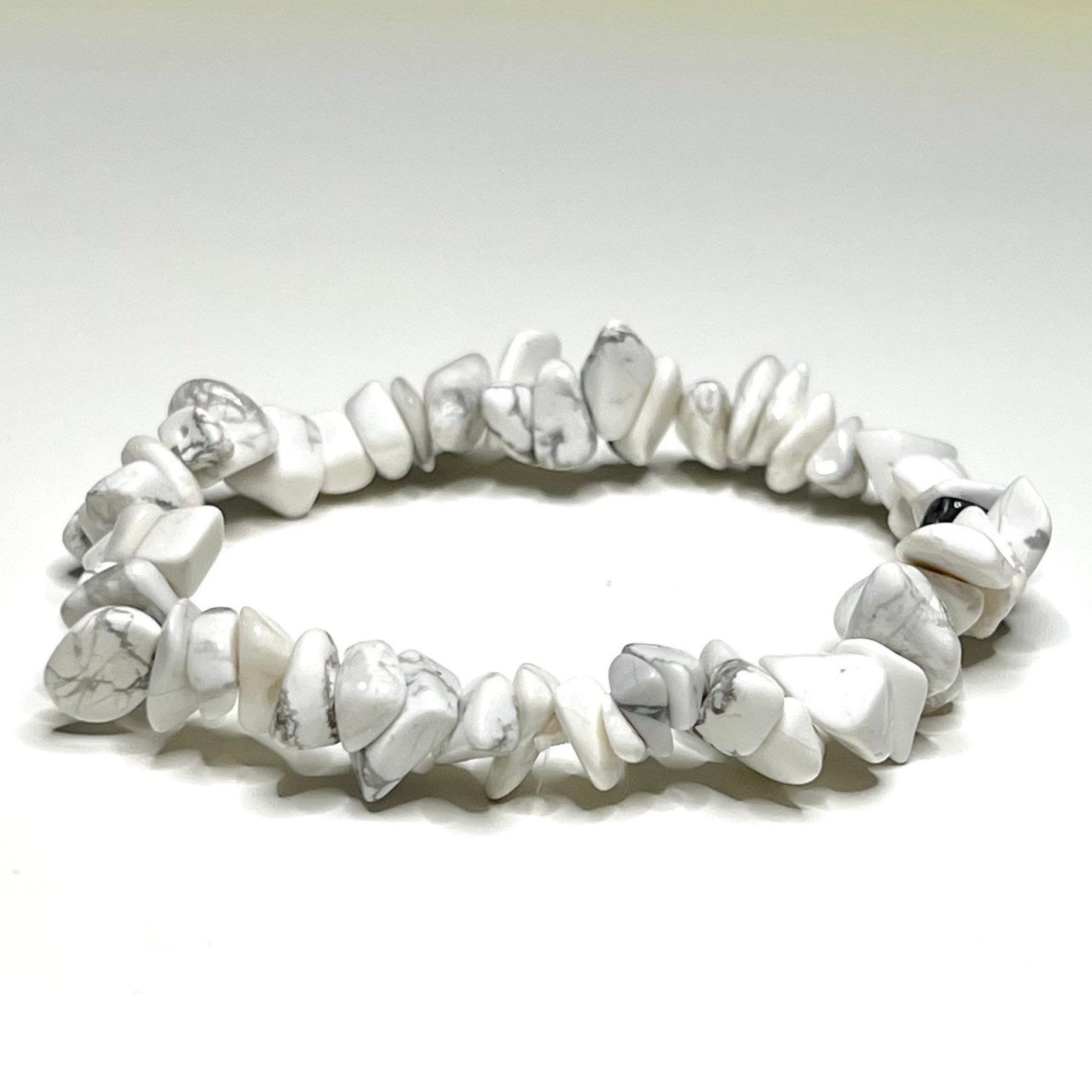 Howlite Chips Stretch Bracelet – Calming Crystal Jewelry