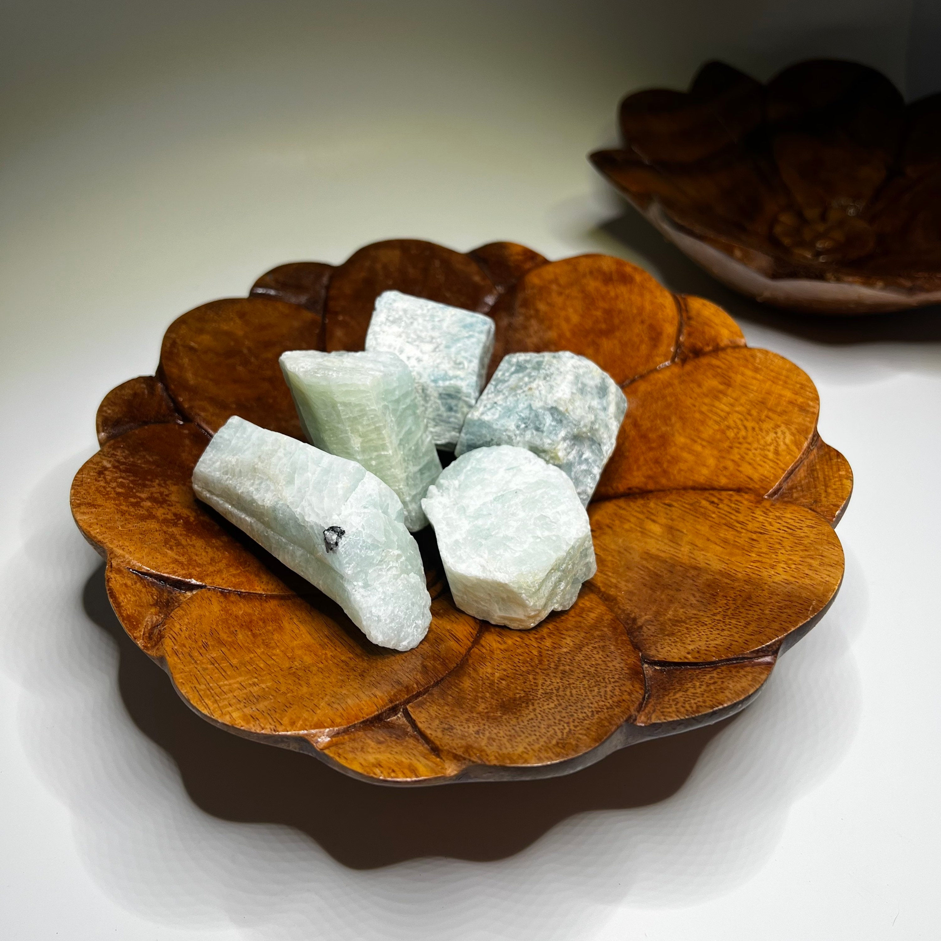 Lotus Flower Wooden Bowl