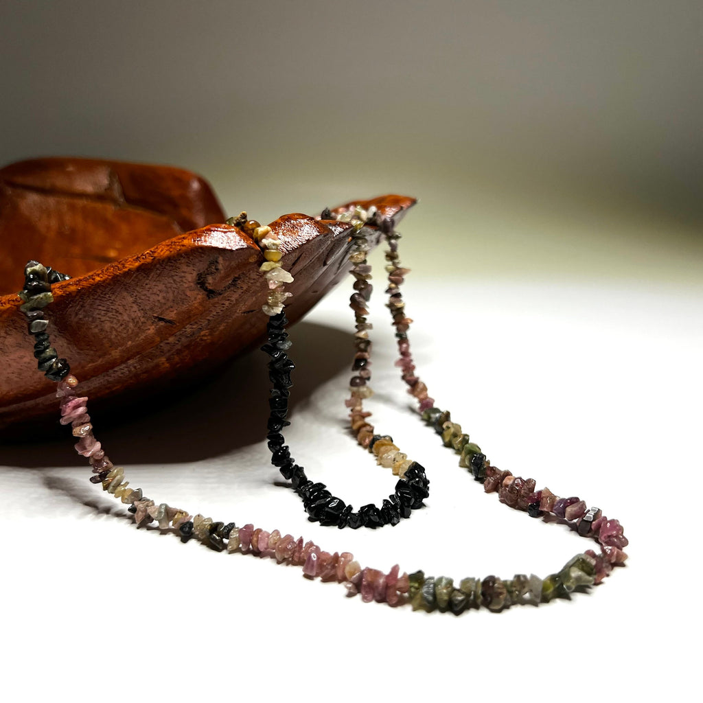 Tourmaline Crystal Chips Necklace