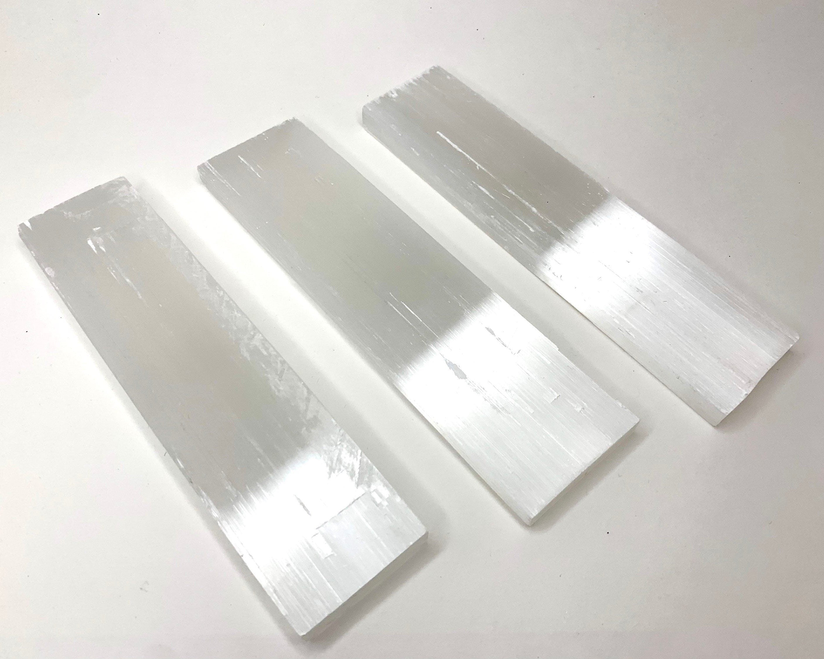 Rough Selenite Charging Bar: 8-Inch Crystal Cleansing Station