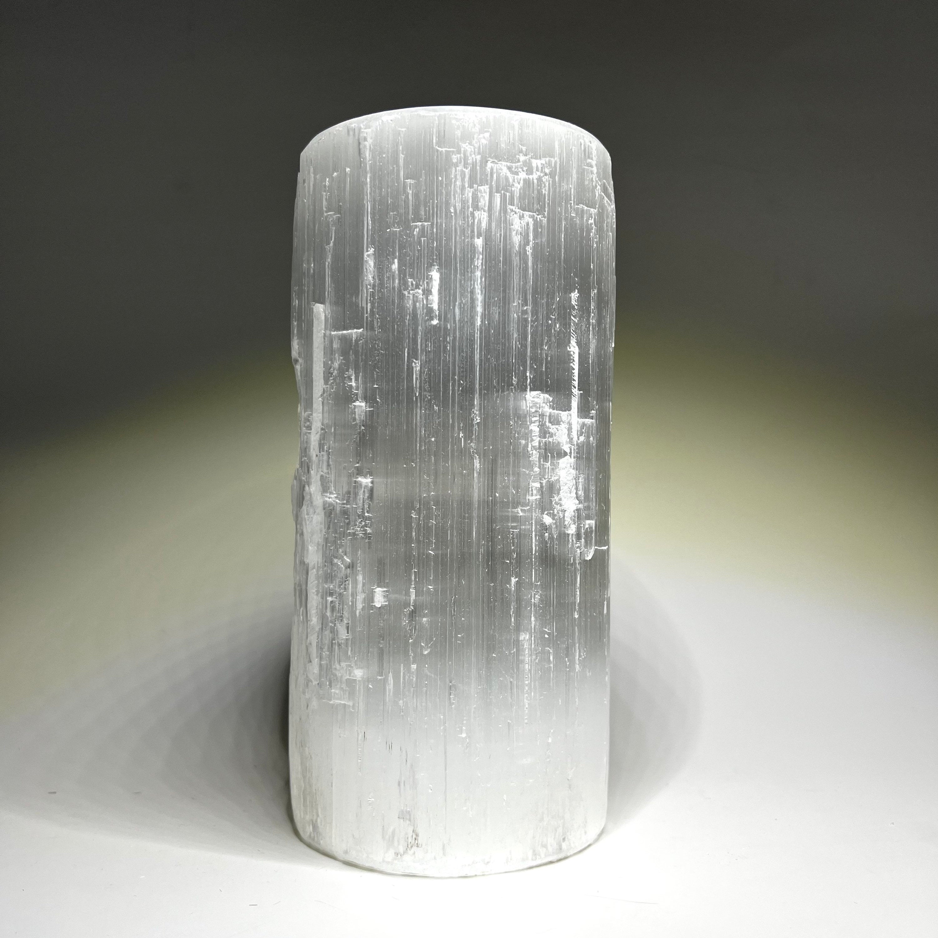 Selenite Crystal Table Lamp, Large Unique Crystal Tower, Available in Three Sizes