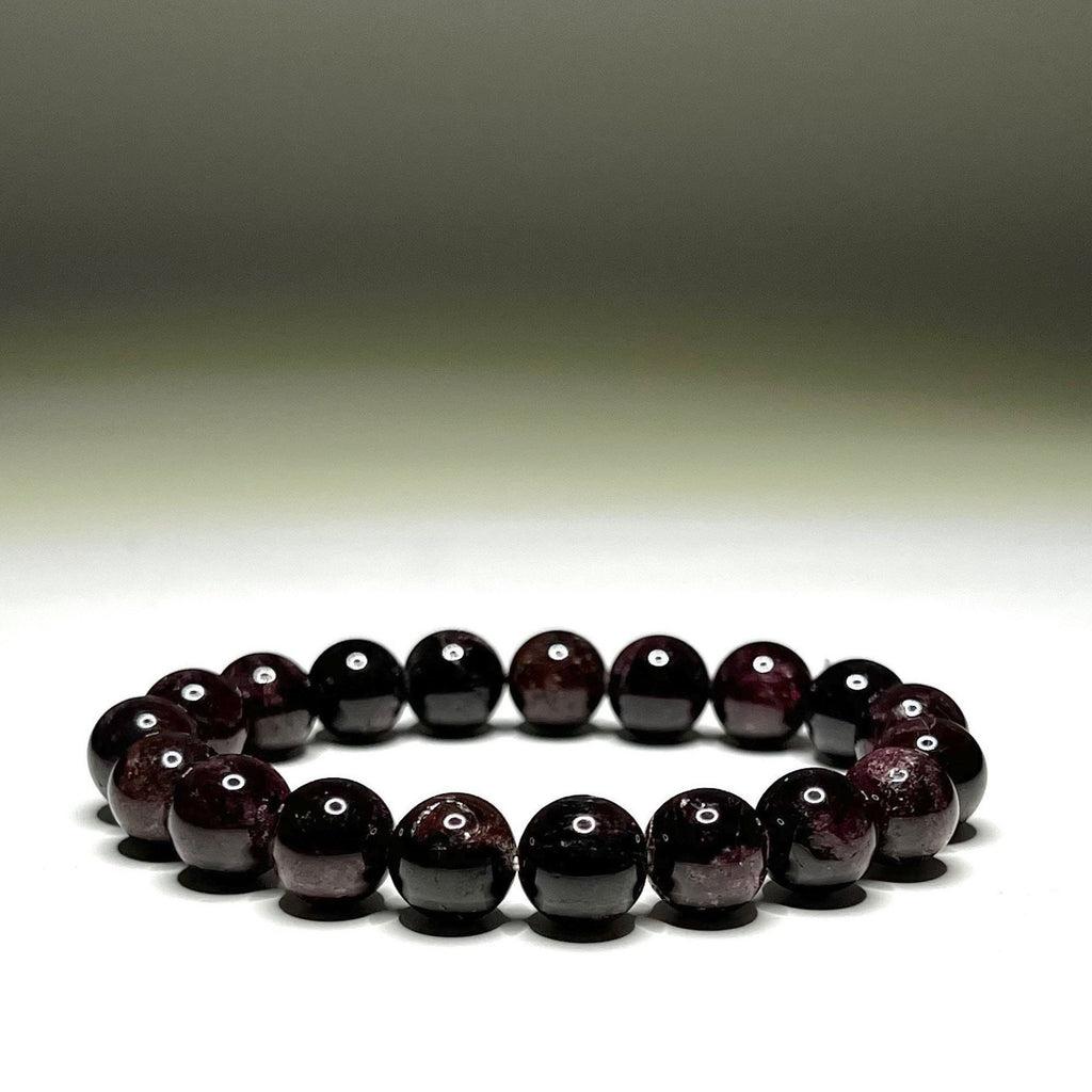 Garnet Crystal Bracelet: Handmade Gemstone Beaded Bracelet - #2