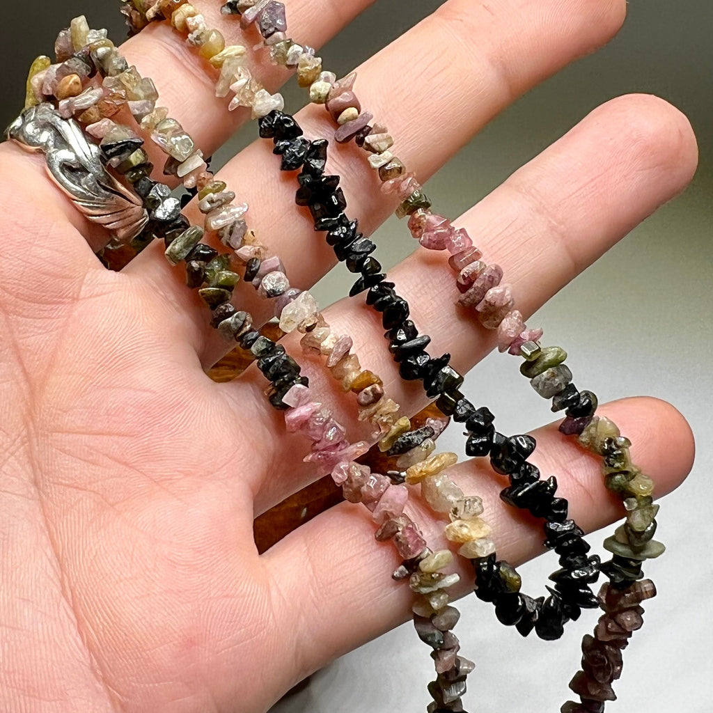 Tourmaline Crystal Chips Necklace